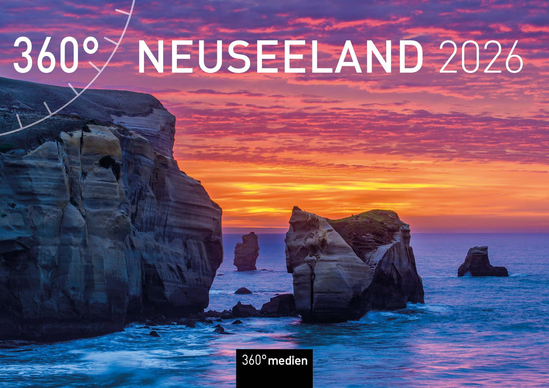 Vorderes Coverbild Neuseeland Broschürenkalender 2026