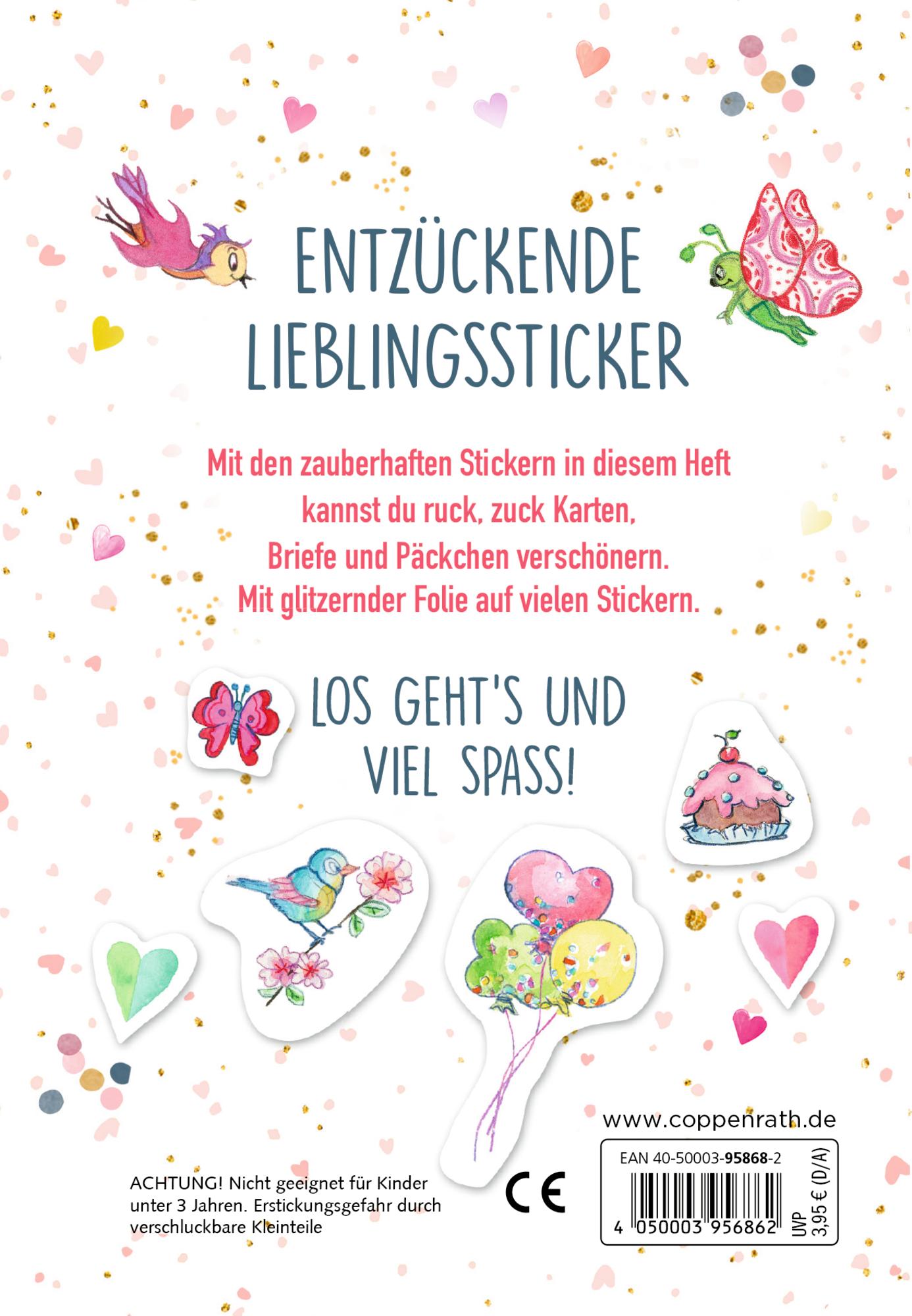 Rückseitencover Glitzernde Lieblingssticker (Prinzessin Lillifee)