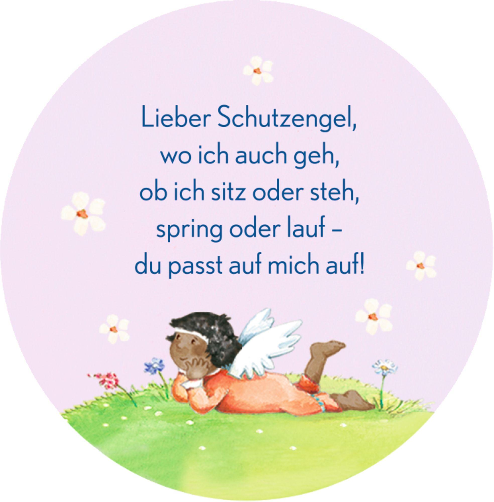 Beispielinhalt (Bild) Gebetswürfel - Behüte mich, lieber Schutzengel