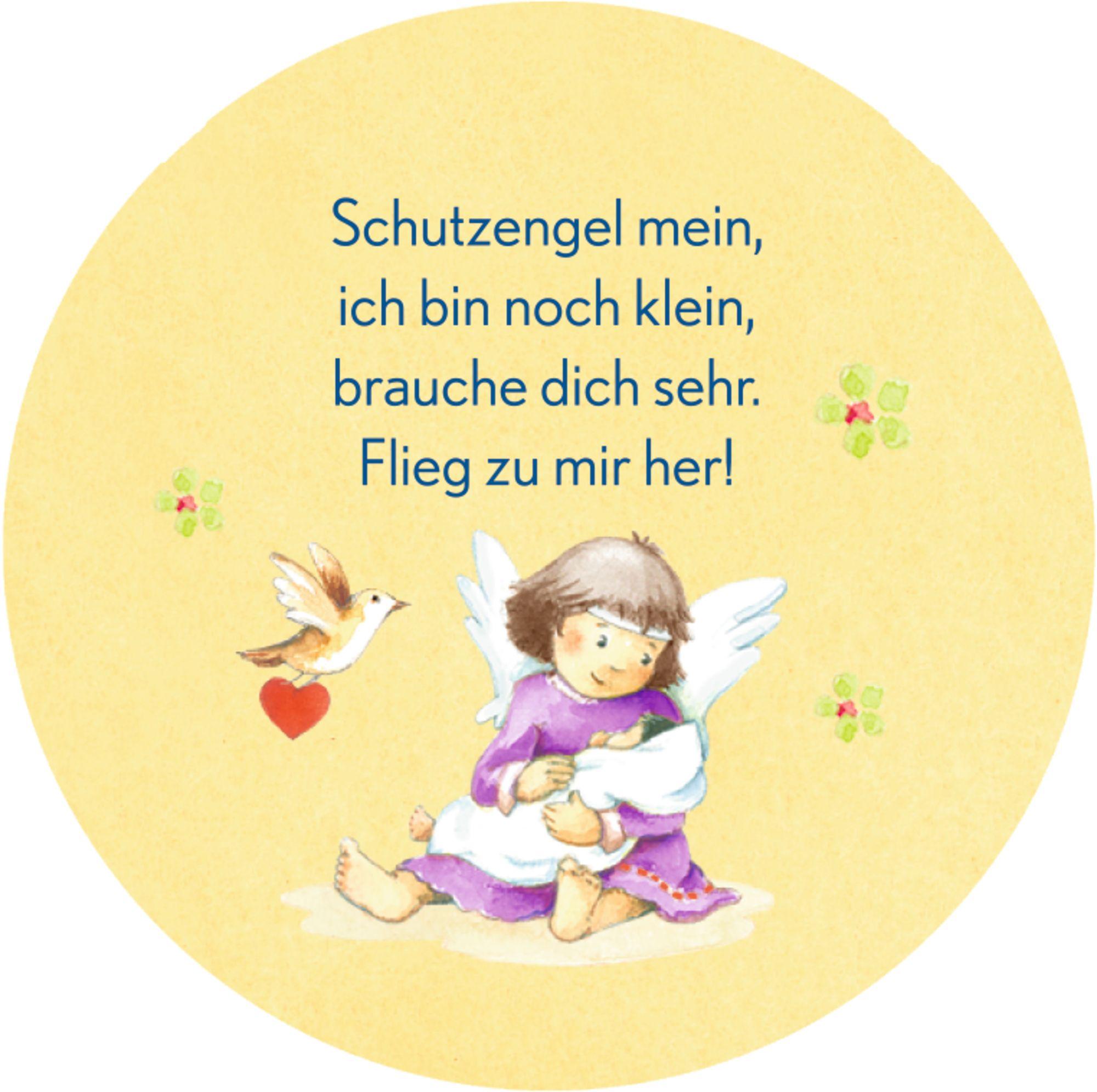 Beispielinhalt (Bild) Gebetswürfel - Behüte mich, lieber Schutzengel