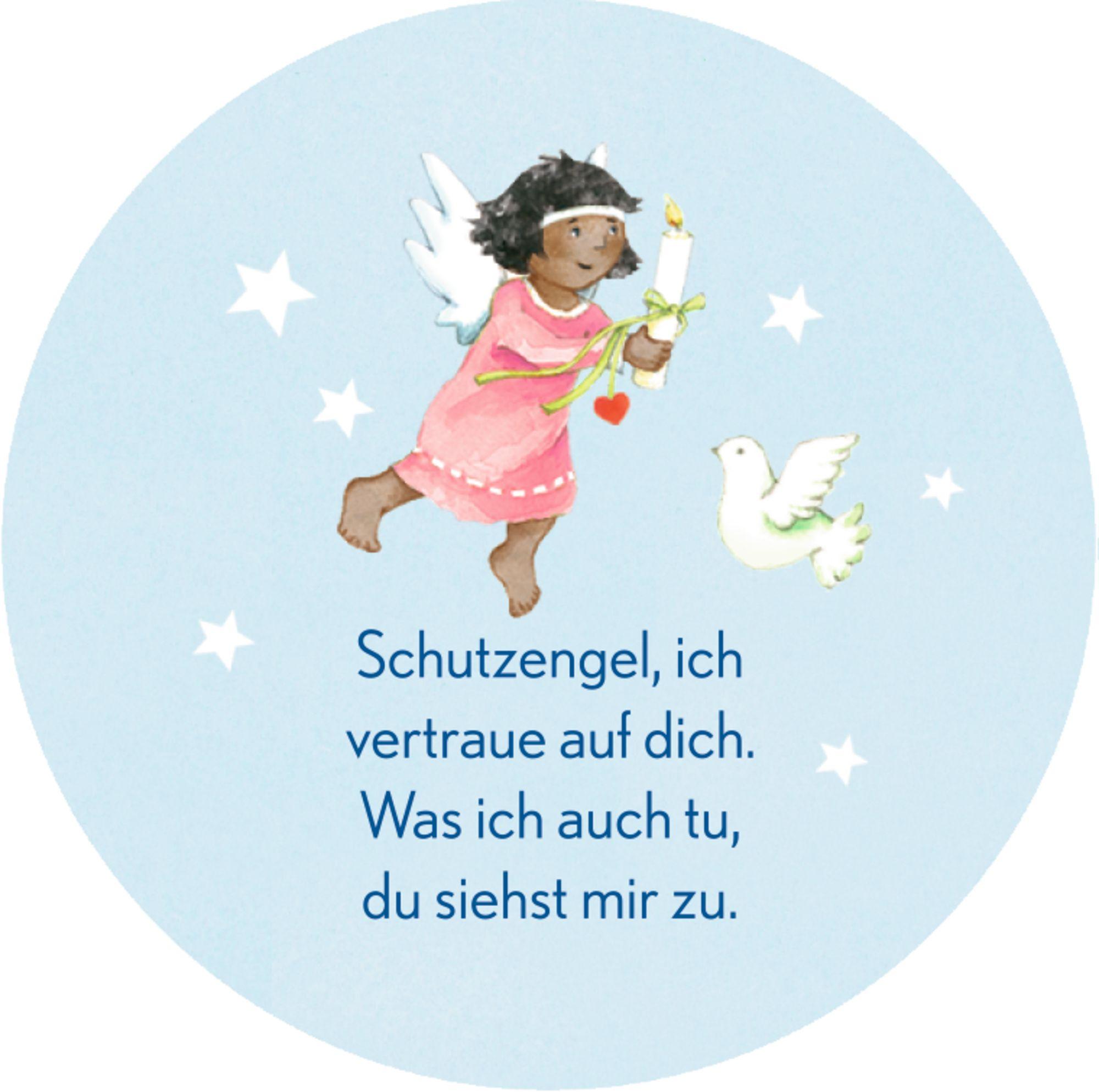 Beispielinhalt (Bild) Gebetswürfel - Behüte mich, lieber Schutzengel