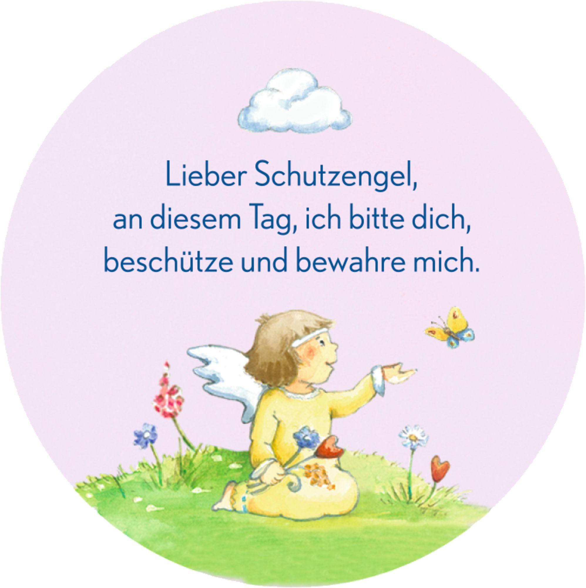 Beispielinhalt (Bild) Gebetswürfel - Behüte mich, lieber Schutzengel