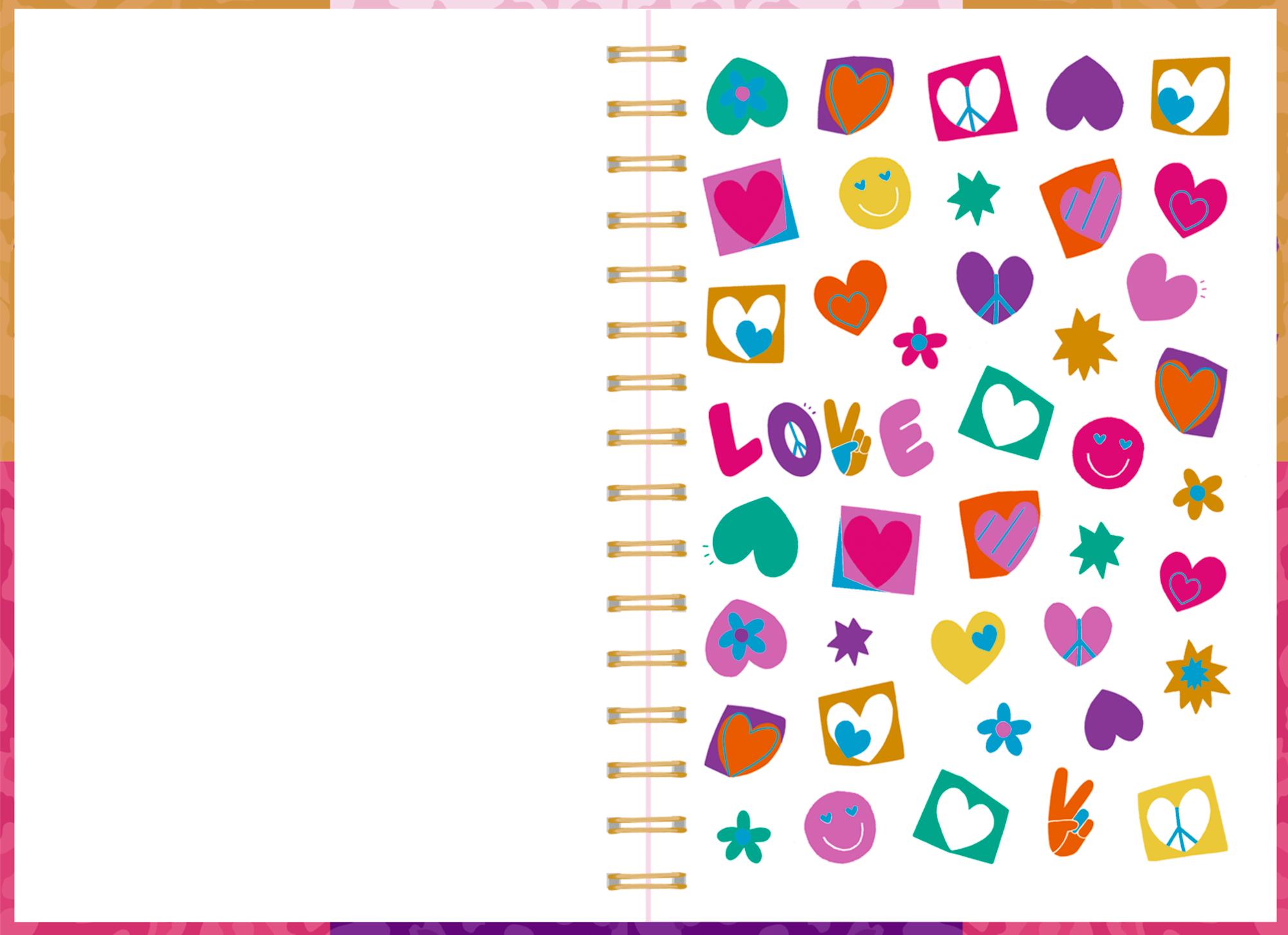 Beispielinhalt (Bild) Ringbuch DIN A5 - LOVE