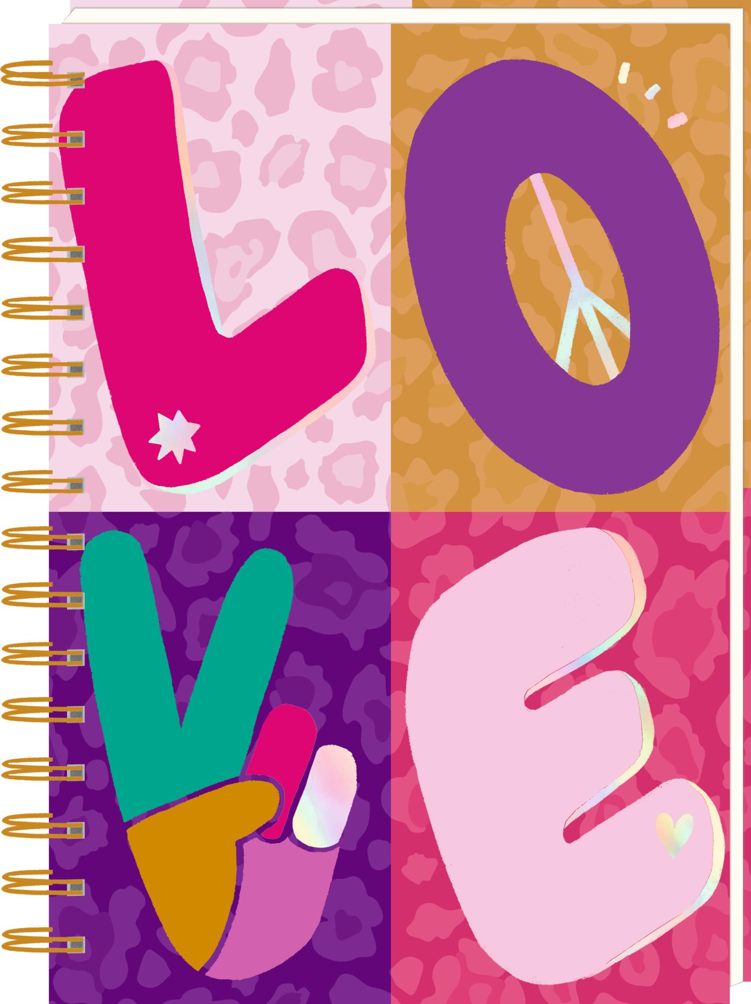 Vorderes Coverbild Ringbuch DIN A5 - LOVE