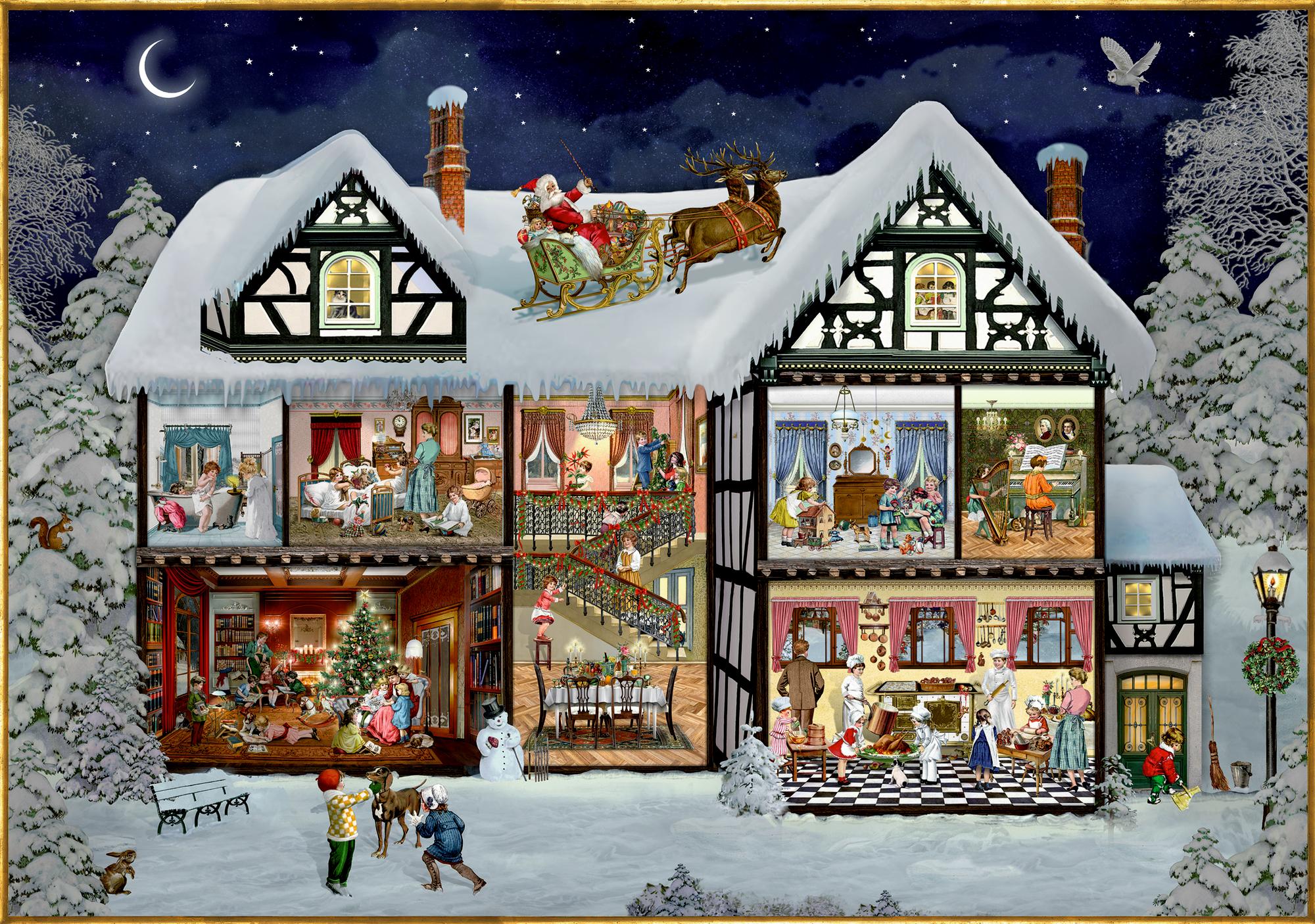 Vorderes Coverbild Puzzle - Im Adventshaus