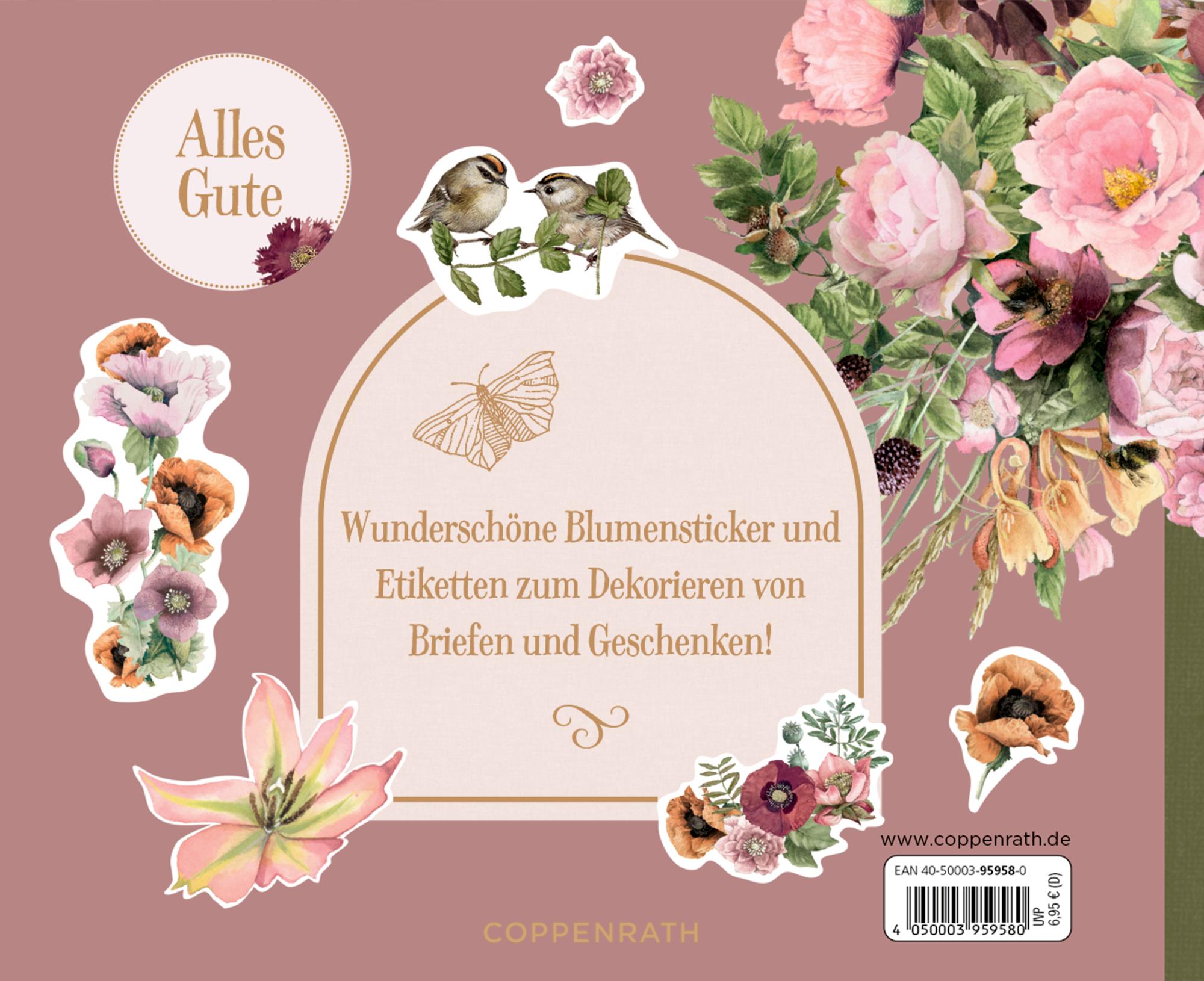 Rückseitencover Stickerbuch - Zauberhafte Sticker und Etiketten
