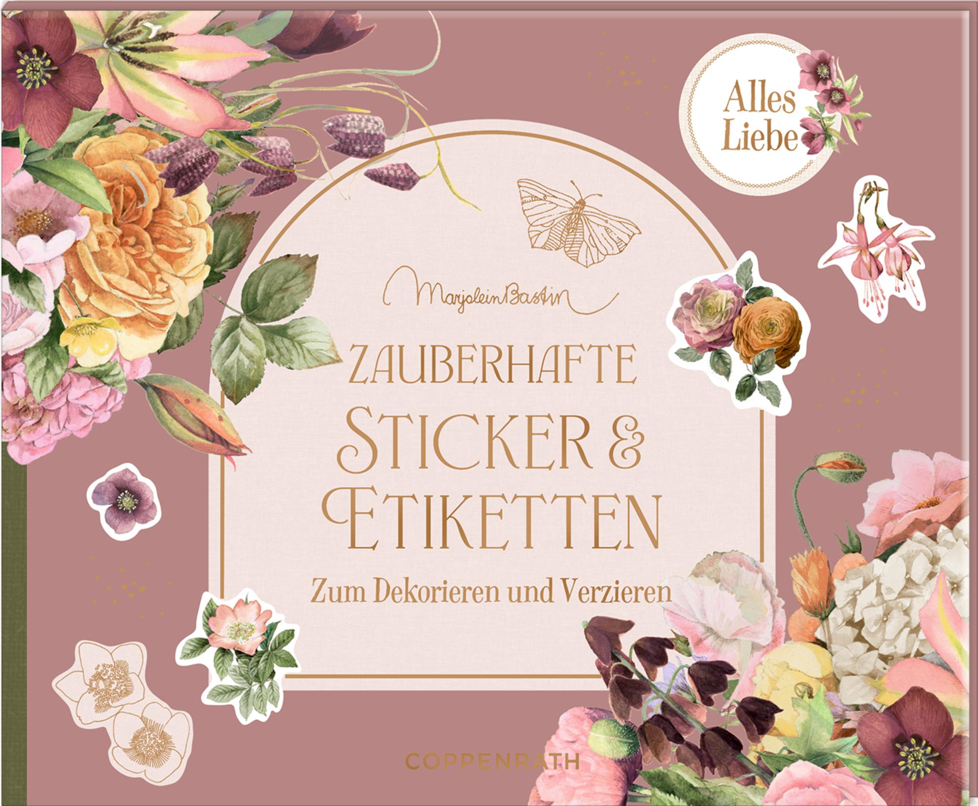 Vorderes Coverbild Stickerbuch - Zauberhafte Sticker und Etiketten