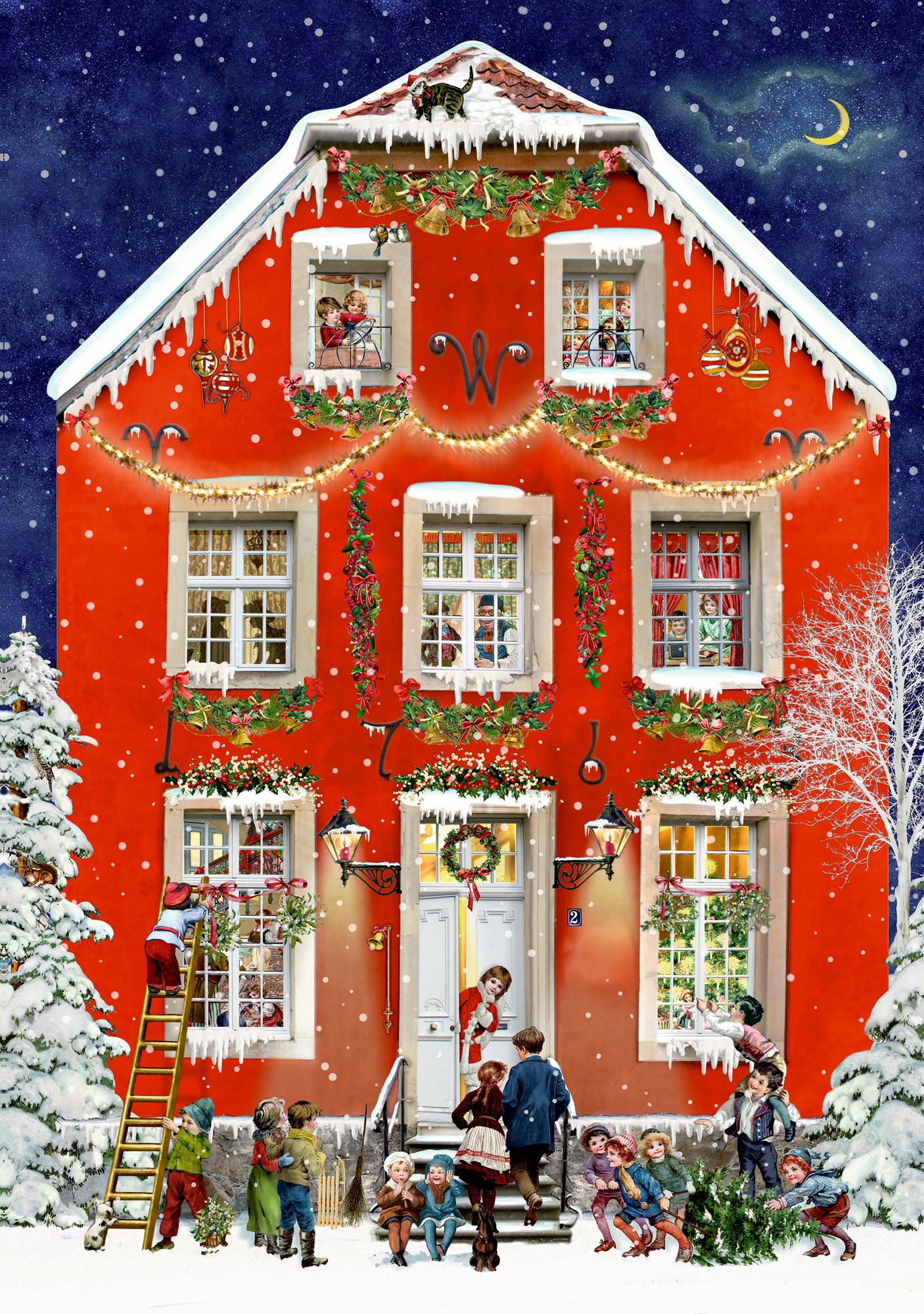 Vorderes Coverbild Puzzle - Weihnachten bei uns Zuhaus