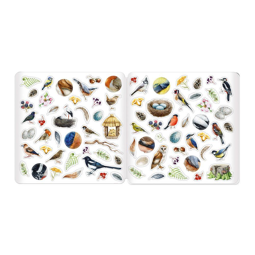 Beispielinhalt (Bild) TRÖTSCH - Stickermalbuch Unsere Vogelwelt Malbuch mit Stickern| Ab 5 Jahren