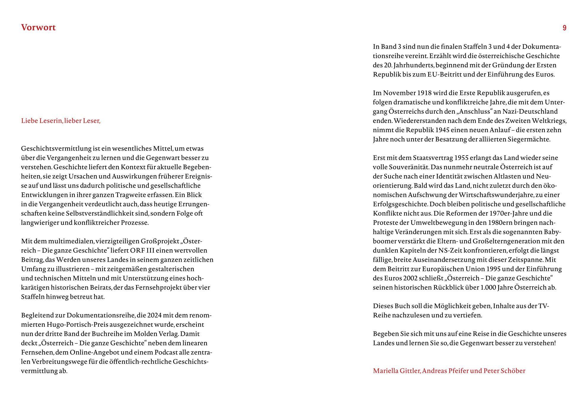 Beispielinhalt (Bild) Österreich - Die ganze Geschichte Band 3