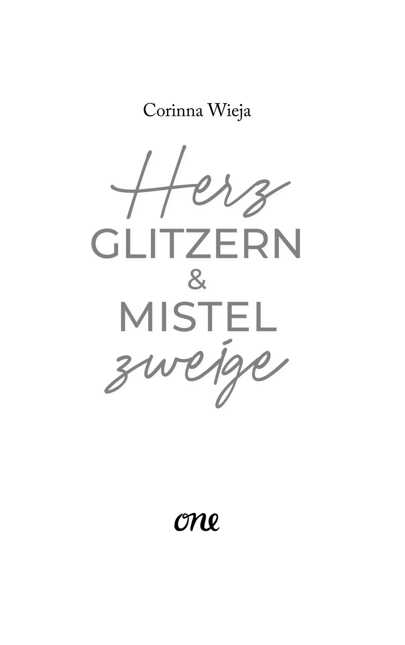 Beispielinhalt (Bild) Herzglitzern und Mistelzweige