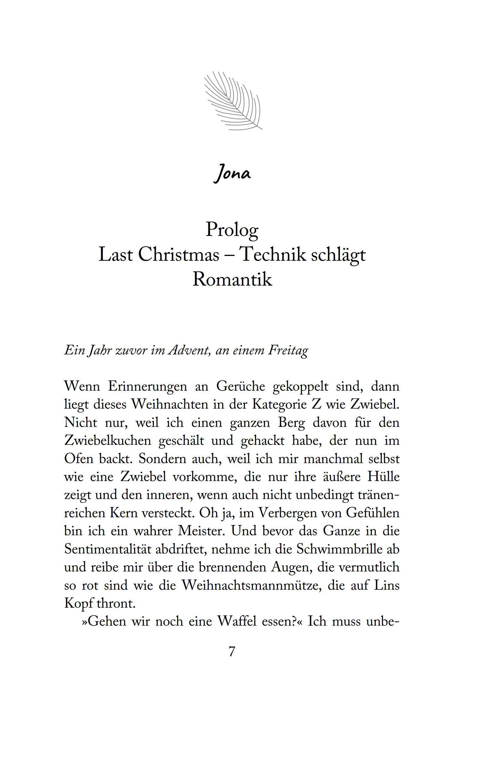 Beispielinhalt (Bild) Herzglitzern und Mistelzweige