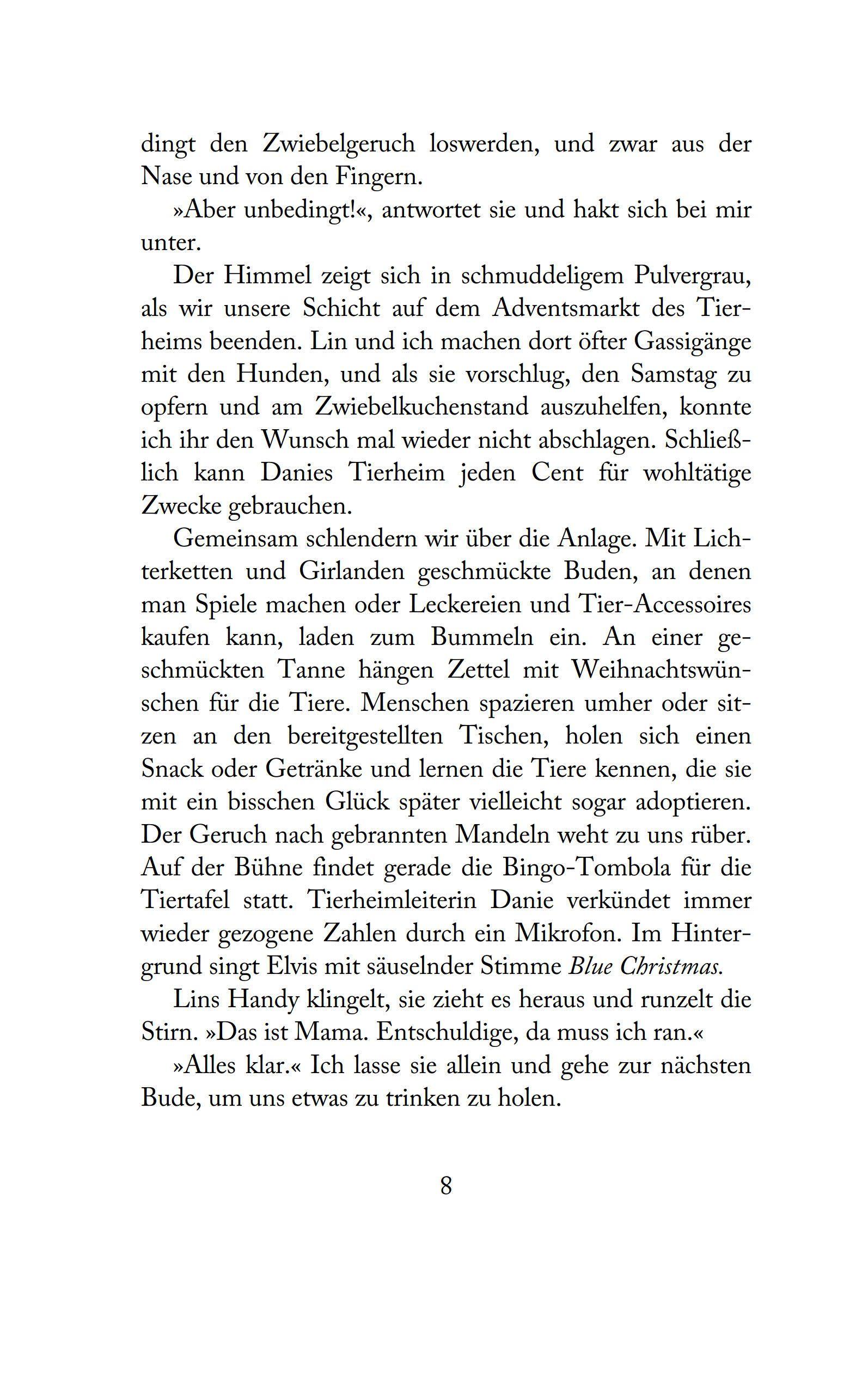 Beispielinhalt (Bild) Herzglitzern und Mistelzweige