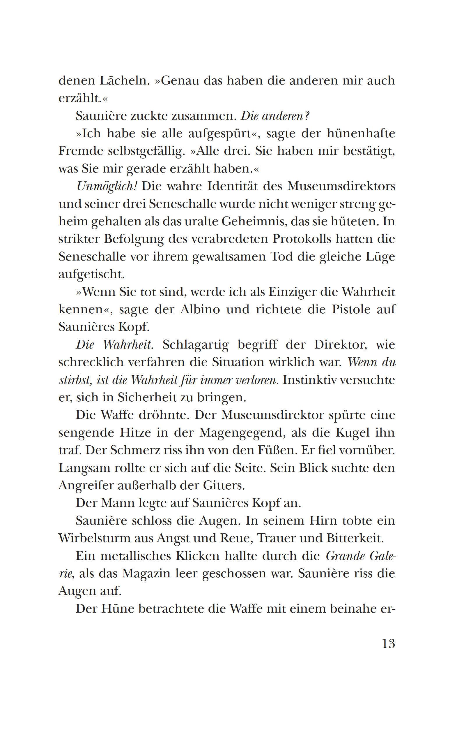 Beispielinhalt (Bild) Der Da Vinci Code