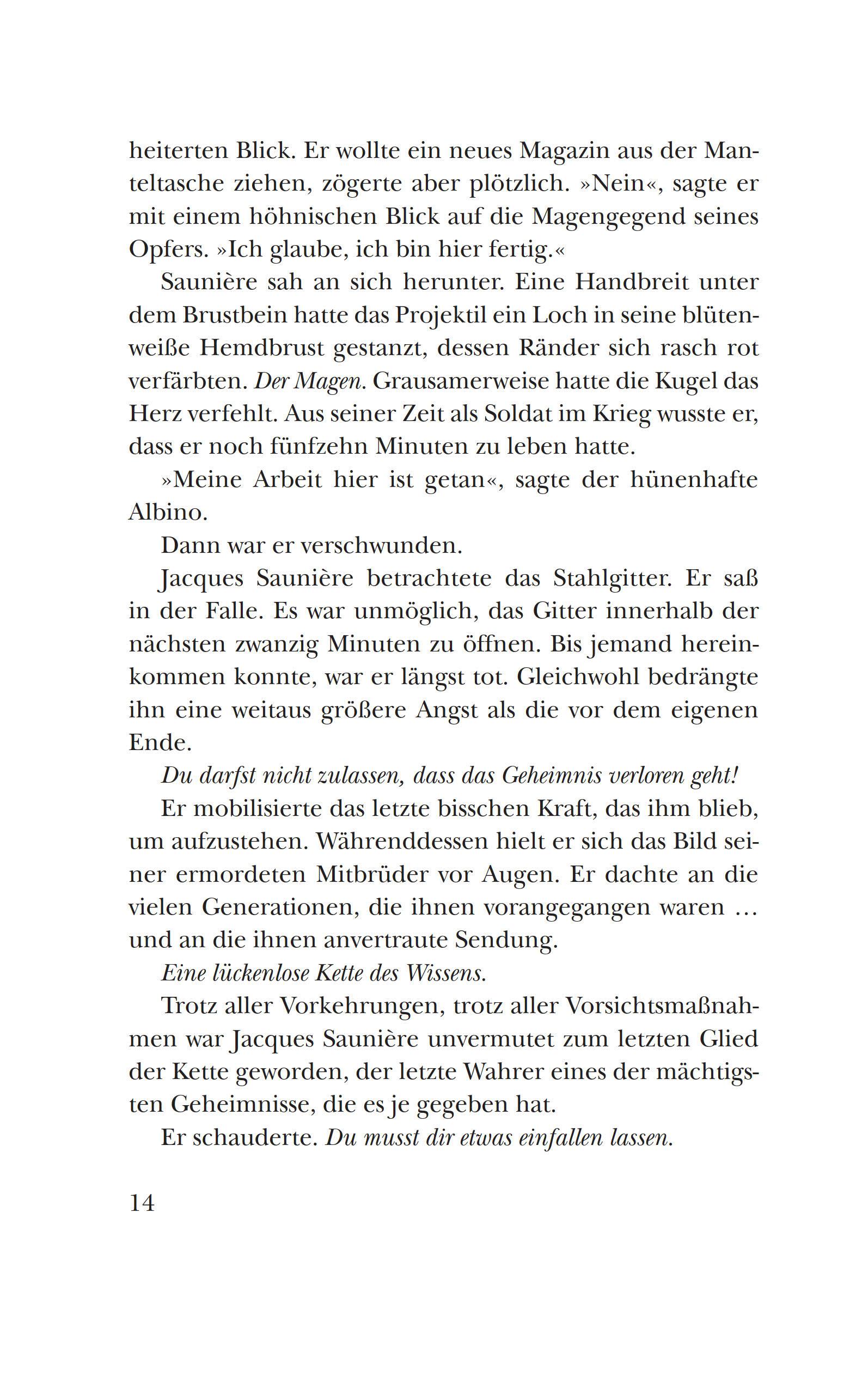 Beispielinhalt (Bild) Der Da Vinci Code