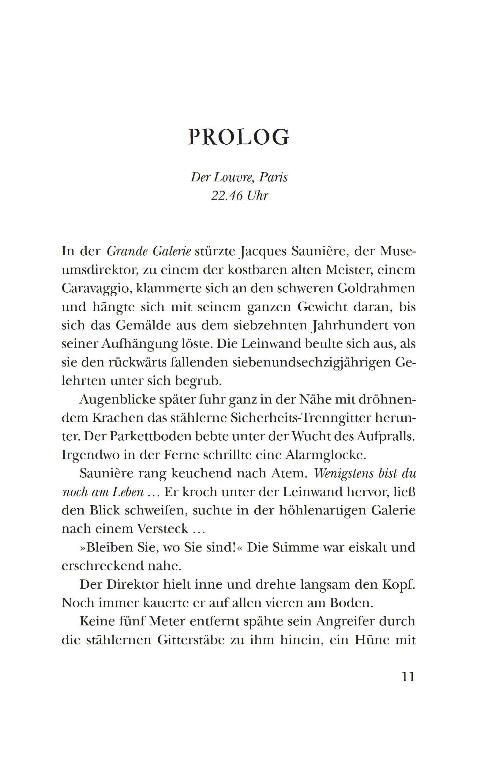 Beispielinhalt (Bild) Der Da Vinci Code