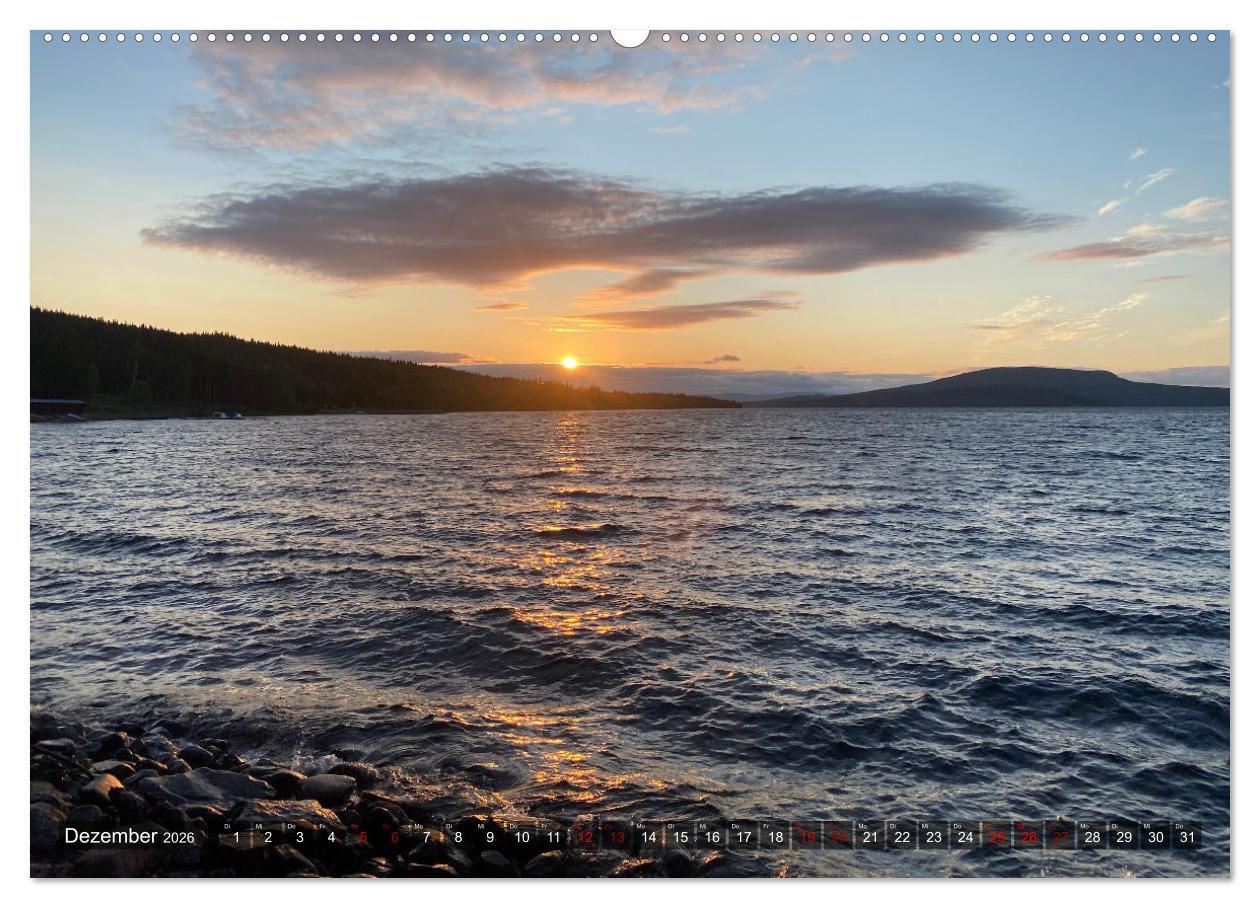 Beispielinhalt (Bild) Wandern in Schweden - Einladung in die Natur (Wandkalender 2026 DIN A2 quer), CALVENDO Monatskalender