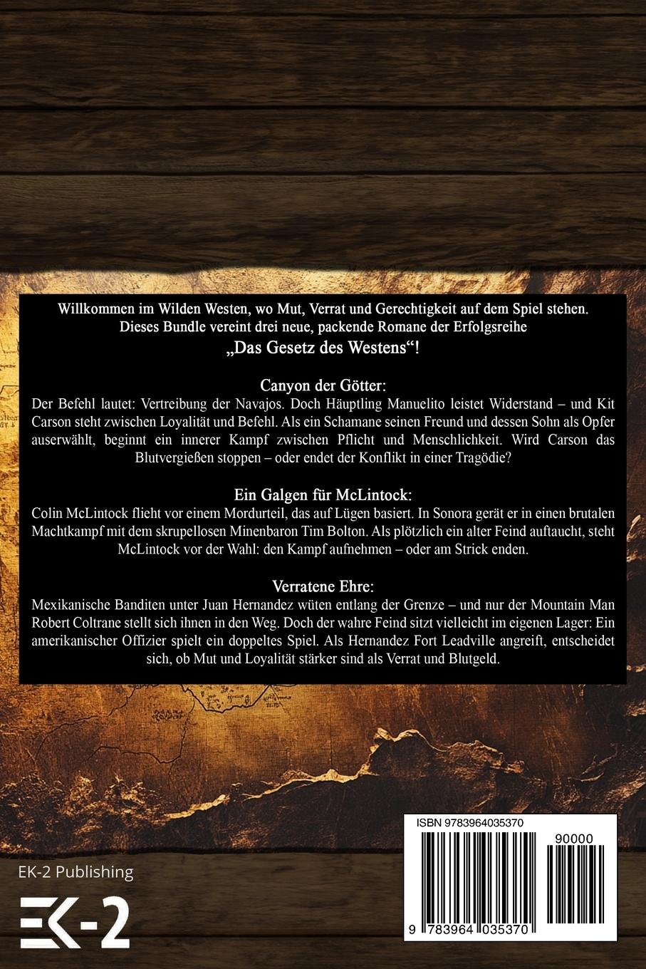 Rückseitencover 3 Western in 1: Canyon der Götter