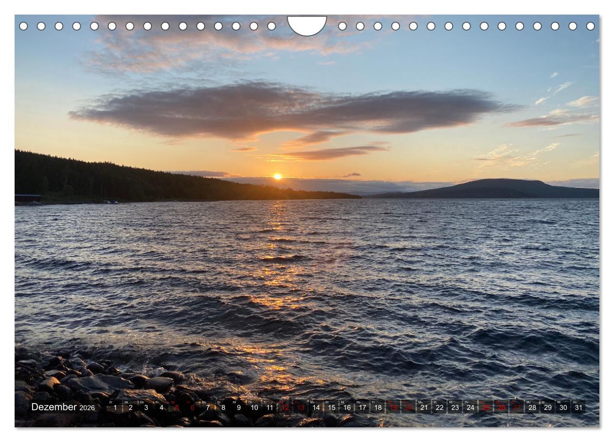 Beispielinhalt (Bild) Wandern in Schweden - Einladung in die Natur (Wandkalender 2026 DIN A4 quer), CALVENDO Monatskalender