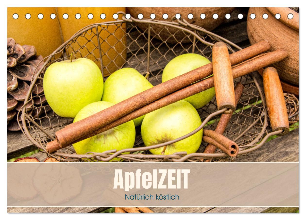 Vorderes Coverbild ApfelZEIT - Natürlich köstlich (Tischkalender 2026 DIN A5 quer), CALVENDO Monatskalender