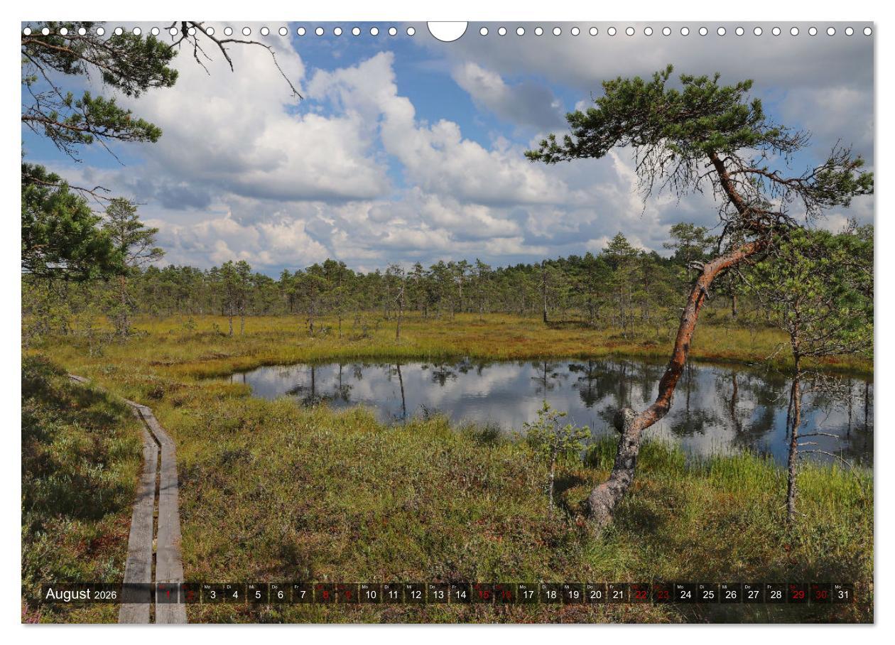 Beispielinhalt (Bild) Wandern in Schweden - Einladung in die Natur (Wandkalender 2026 DIN A3 quer), CALVENDO Monatskalender