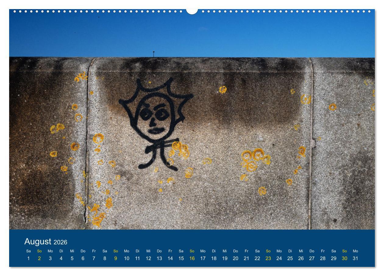 Beispielinhalt (Bild) Die Nordmole in Wilhelmshaven. Historisches Relikt und Lieblingsort. (hochwertiger Premium Wandkalender 2026 DIN A2 quer), Kunstdruck in Hochglanz