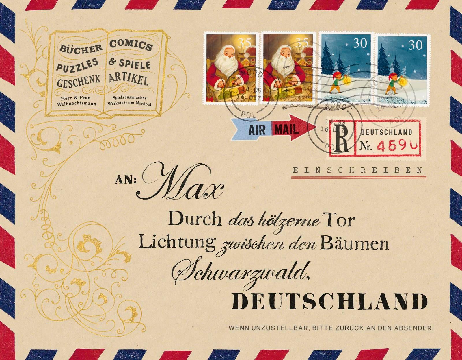 Beispielinhalt (Bild) Post vom Weihnachtsmann