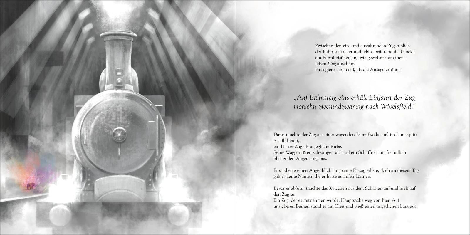 Beispielinhalt (Bild) Der Bahnsteig-Streuner