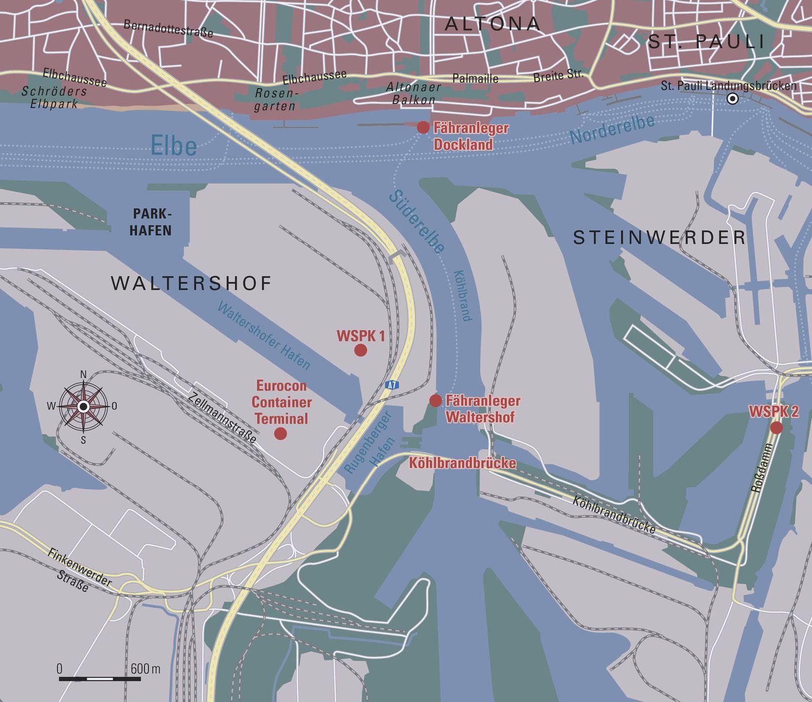 Beispielinhalt (Bild) Tatort Hafen - Die letzte Fähre nach Dockland