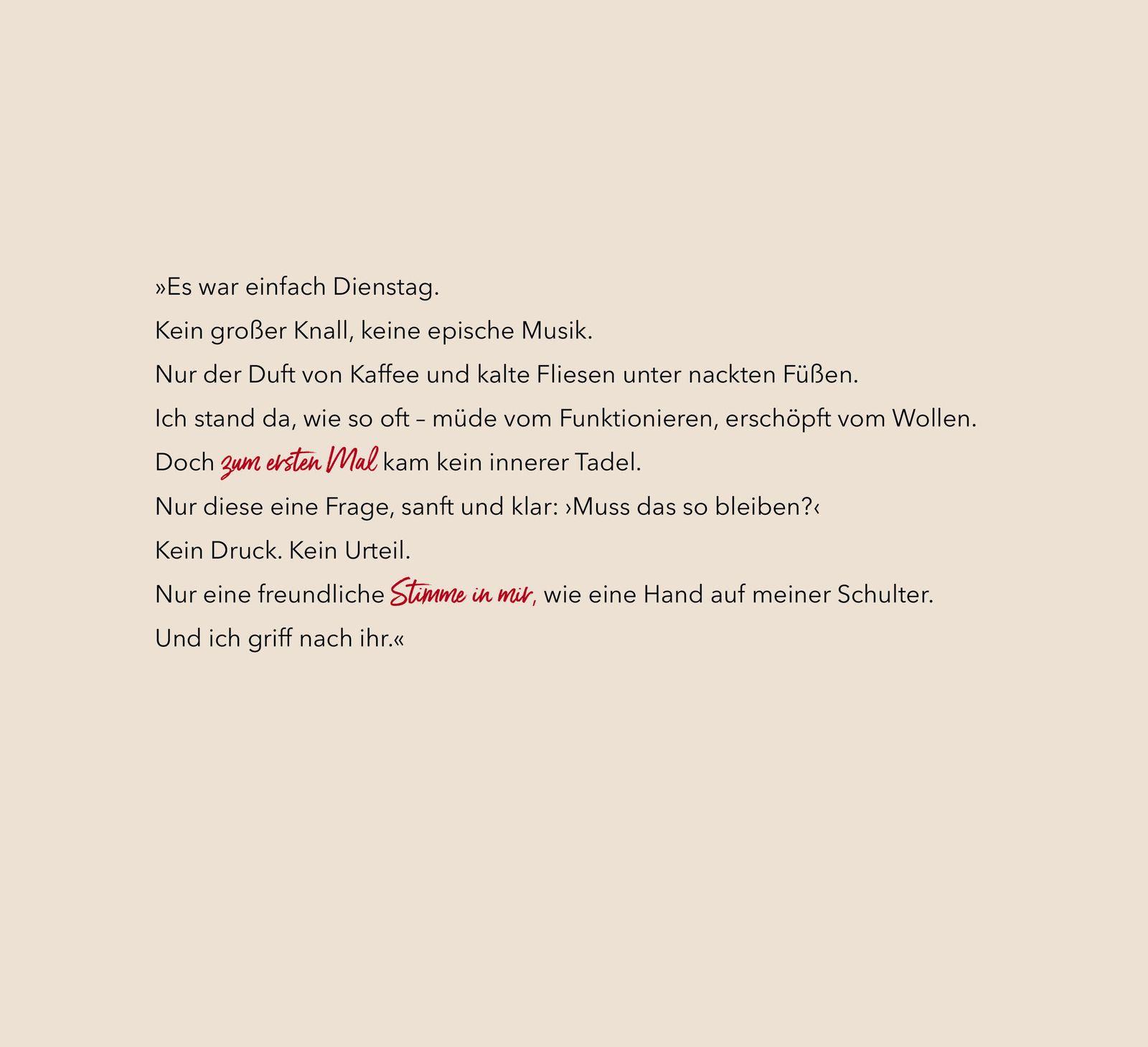 Beispielinhalt (Bild) Manchmal muss man sitzen, um den Hintern hochzukriegen