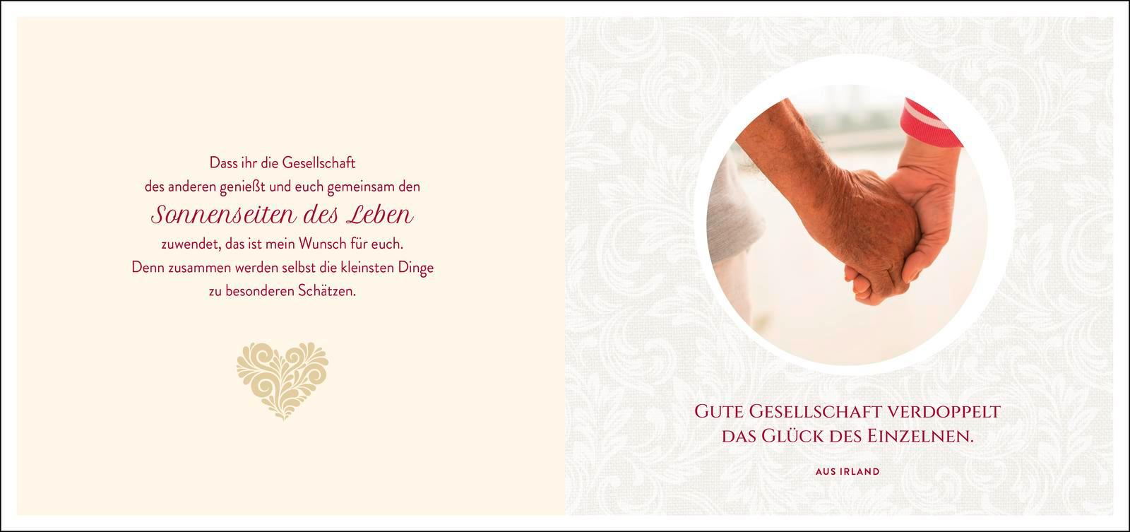 Beispielinhalt (Bild) Zur Goldenen Hochzeit die besten Wünsche