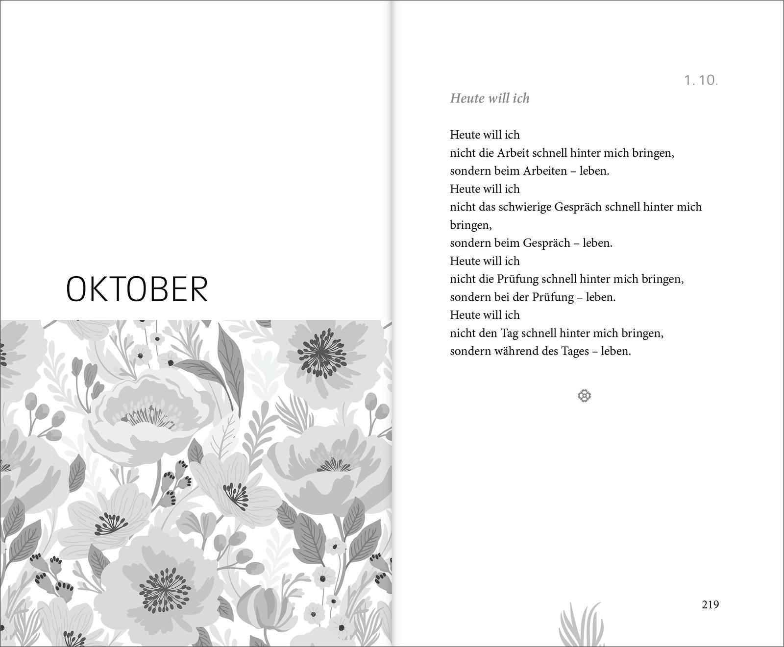 Beispielinhalt (Bild) Heute ist Zeit zum Leben