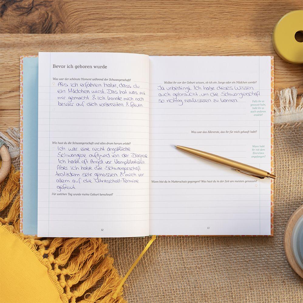 Beispielinhalt (Bild) Mama und Papa erzählen über dich