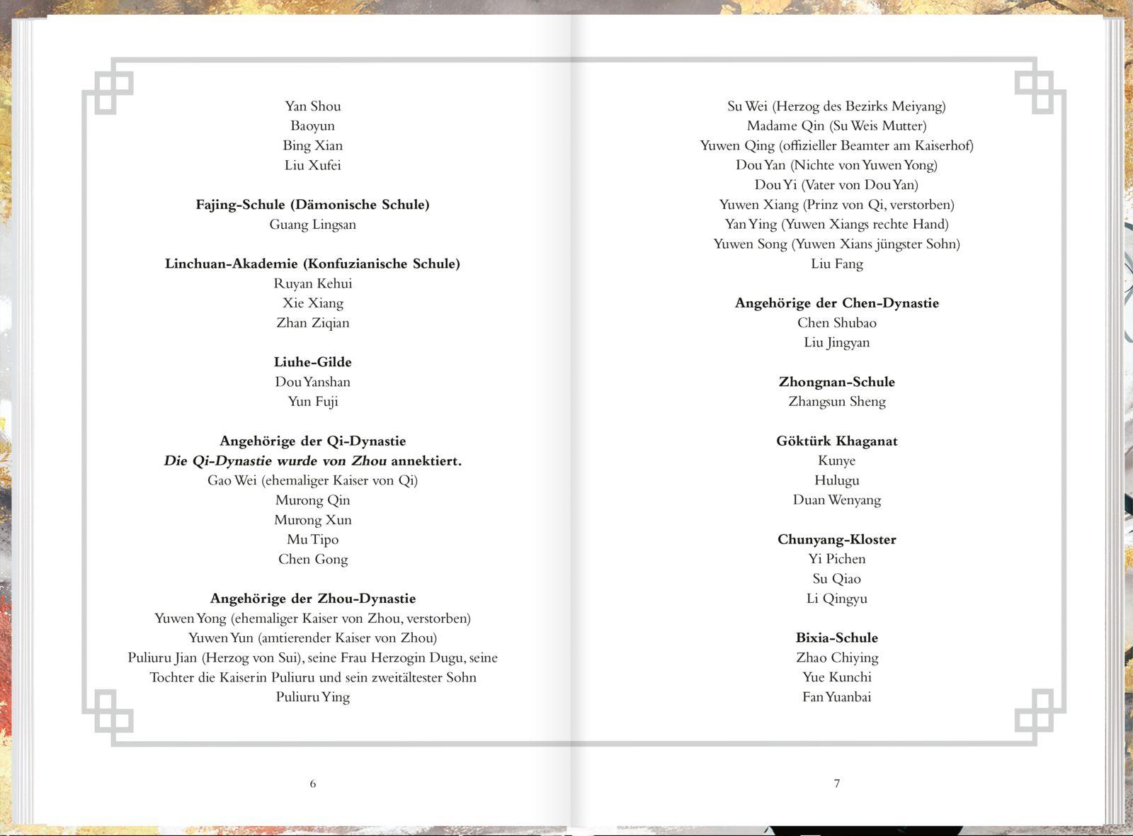 Beispielinhalt (Bild) Thousand Autumns. Buch 5