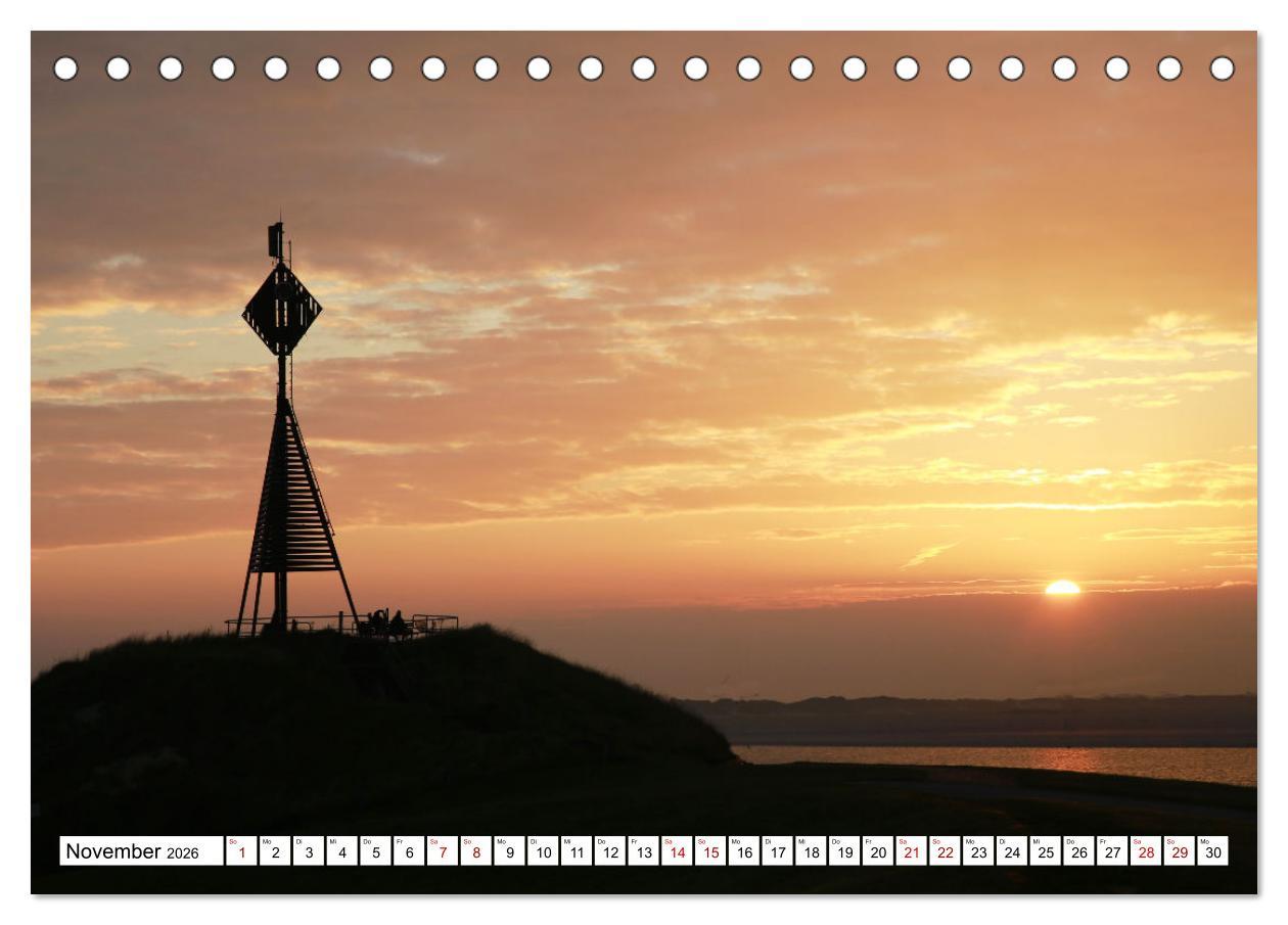 Beispielinhalt (Bild) Insel Baltrum, Perle im Ostfriesischen Wattenmeer (Tischkalender 2026 DIN A5 quer), CALVENDO Monatskalender