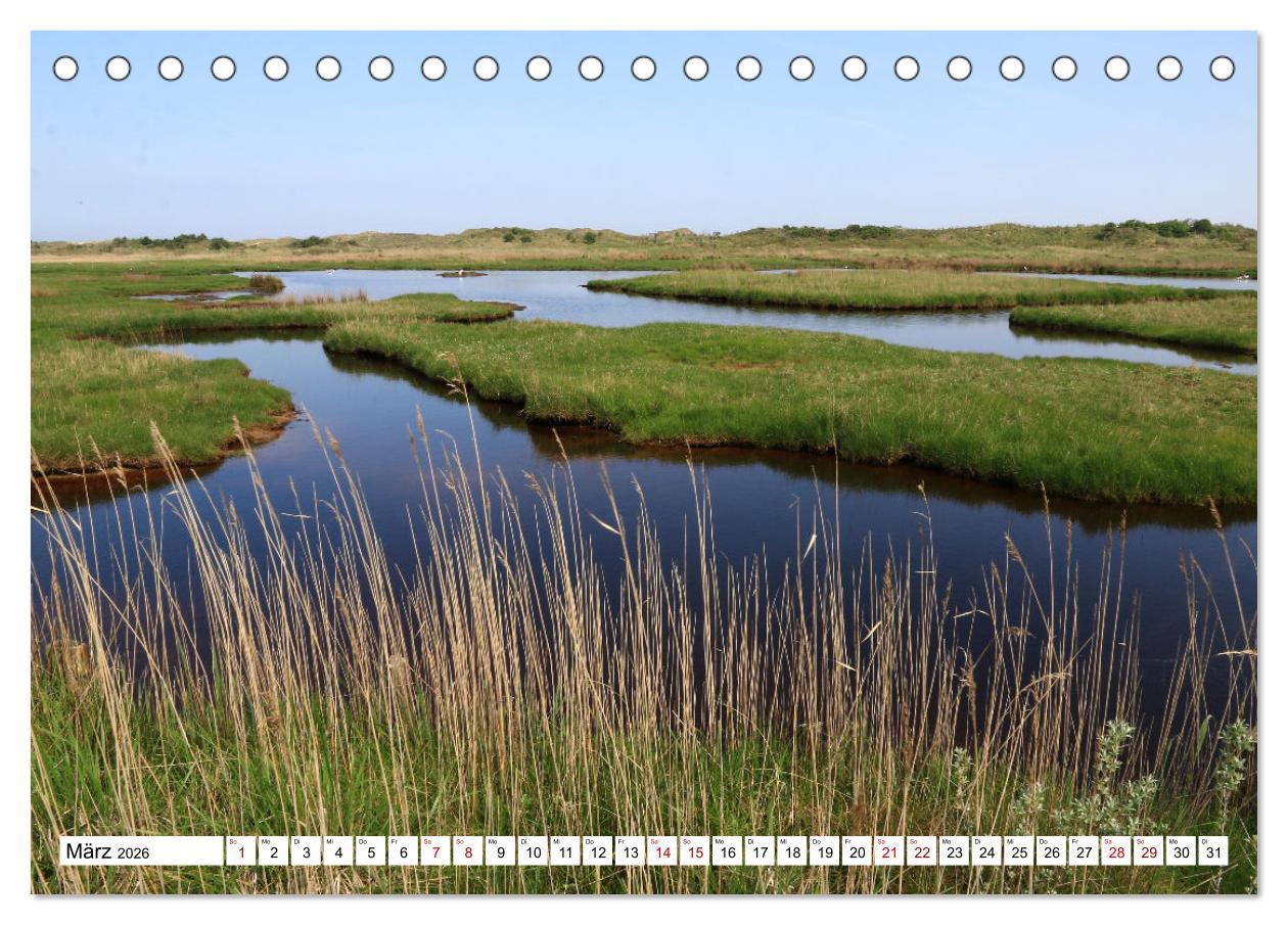 Beispielinhalt (Bild) Insel Baltrum, Perle im Ostfriesischen Wattenmeer (Tischkalender 2026 DIN A5 quer), CALVENDO Monatskalender