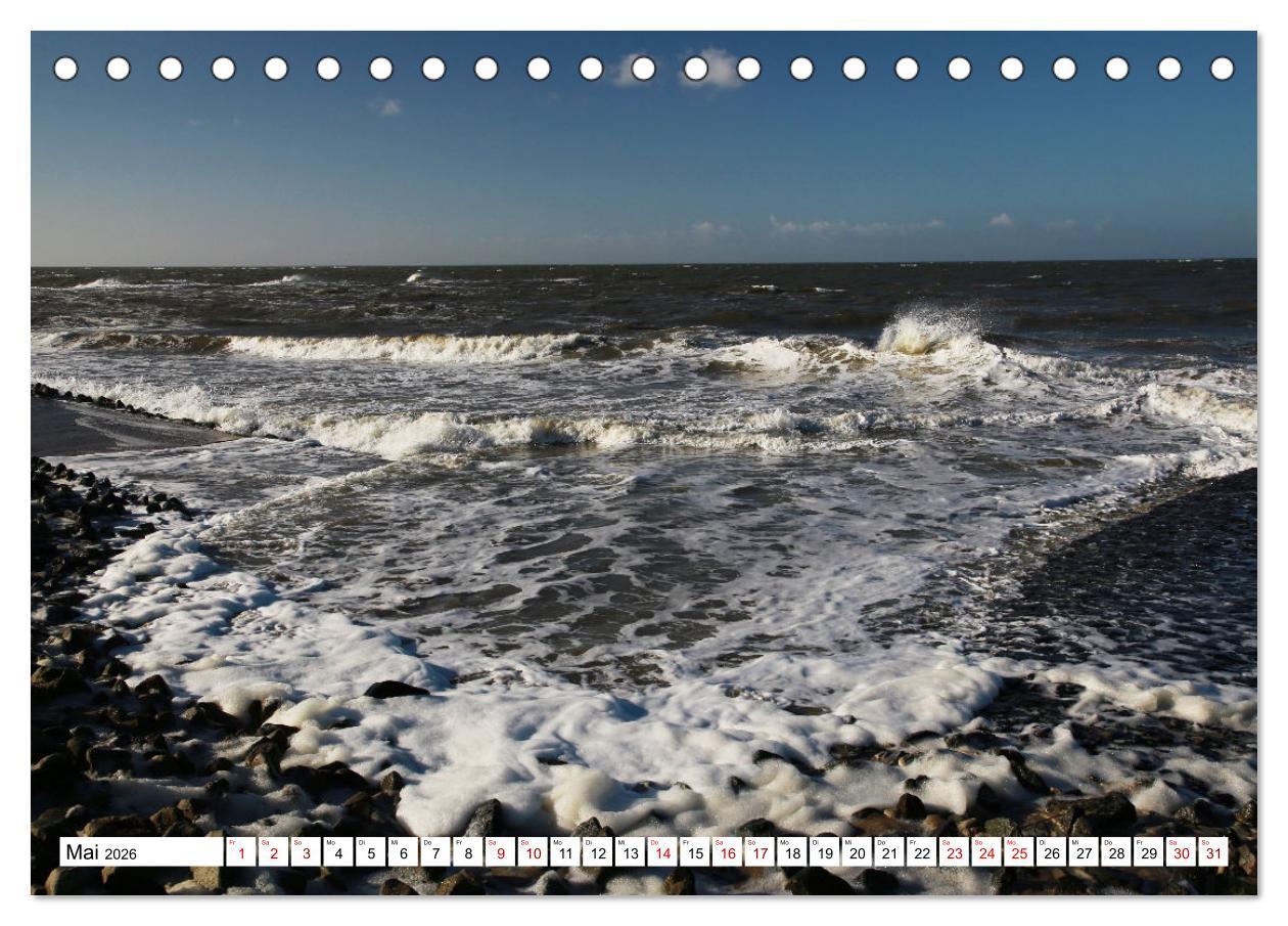 Beispielinhalt (Bild) Insel Baltrum, Perle im Ostfriesischen Wattenmeer (Tischkalender 2026 DIN A5 quer), CALVENDO Monatskalender