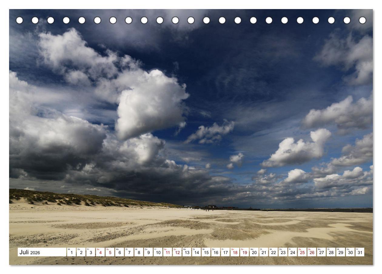 Beispielinhalt (Bild) Insel Baltrum, Perle im Ostfriesischen Wattenmeer (Tischkalender 2026 DIN A5 quer), CALVENDO Monatskalender