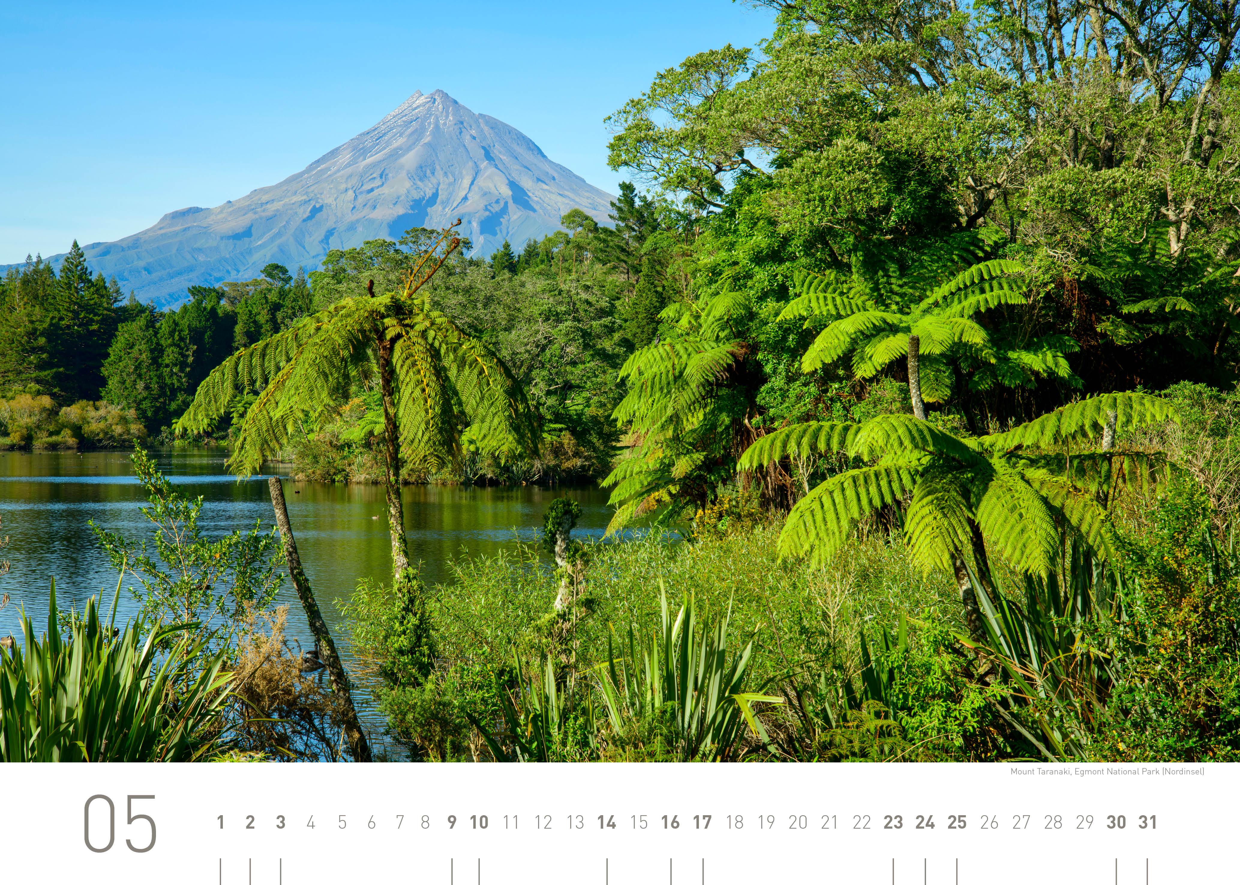 Beispielinhalt (Bild) Neuseeland Exklusivkalender 2026