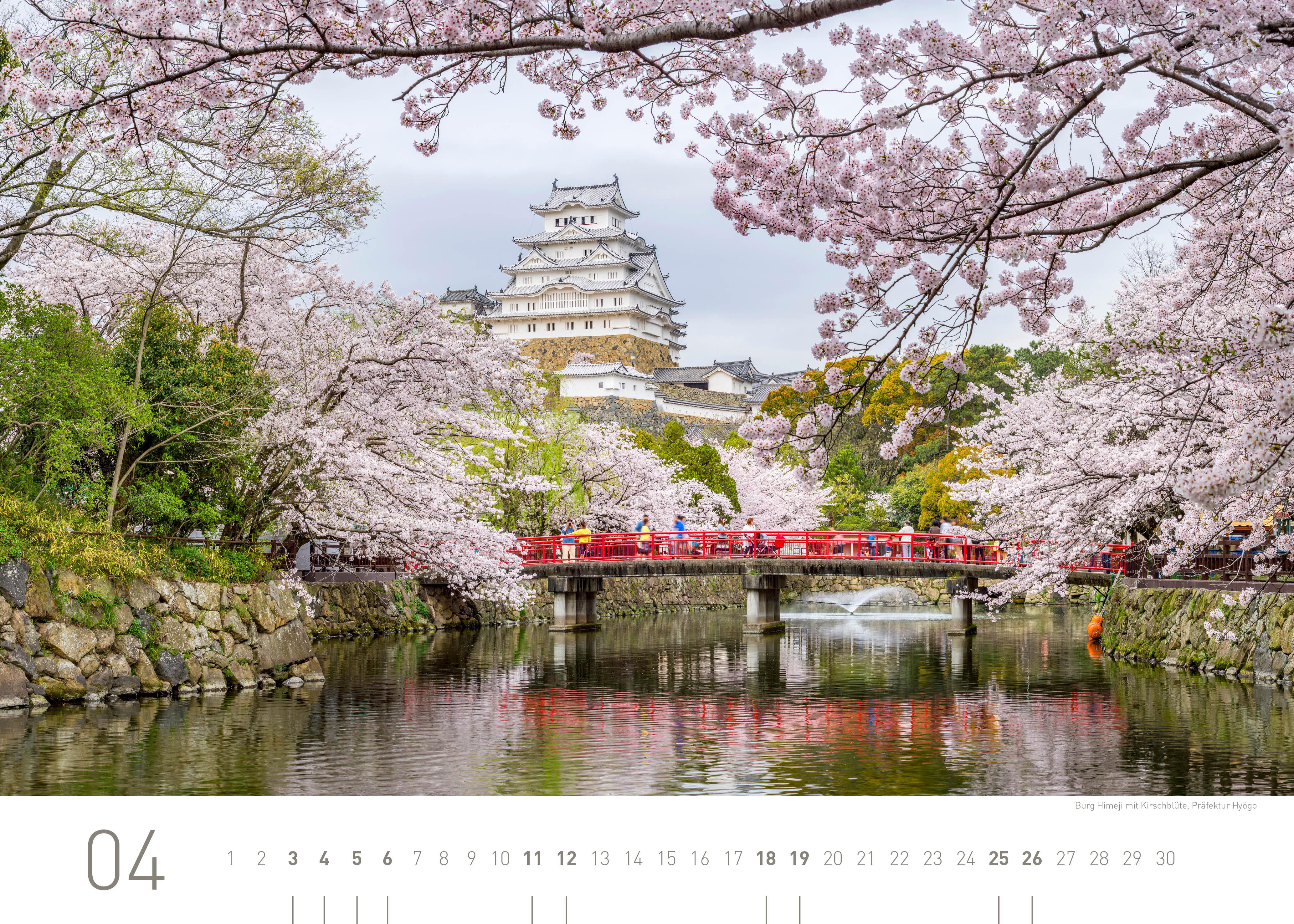 Beispielinhalt (Bild) Japan Exklusivkalender 2026
