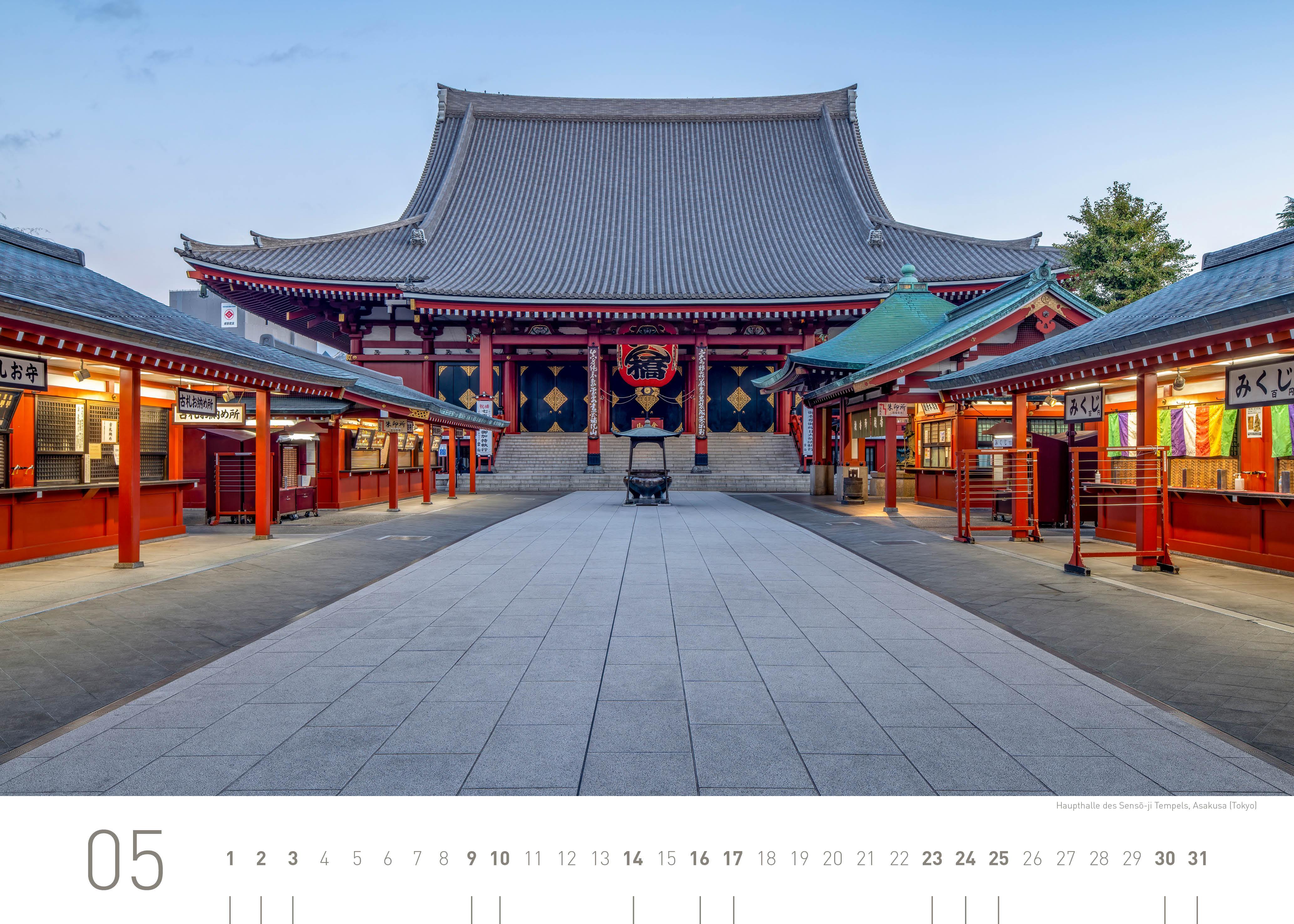Beispielinhalt (Bild) Japan Exklusivkalender 2026