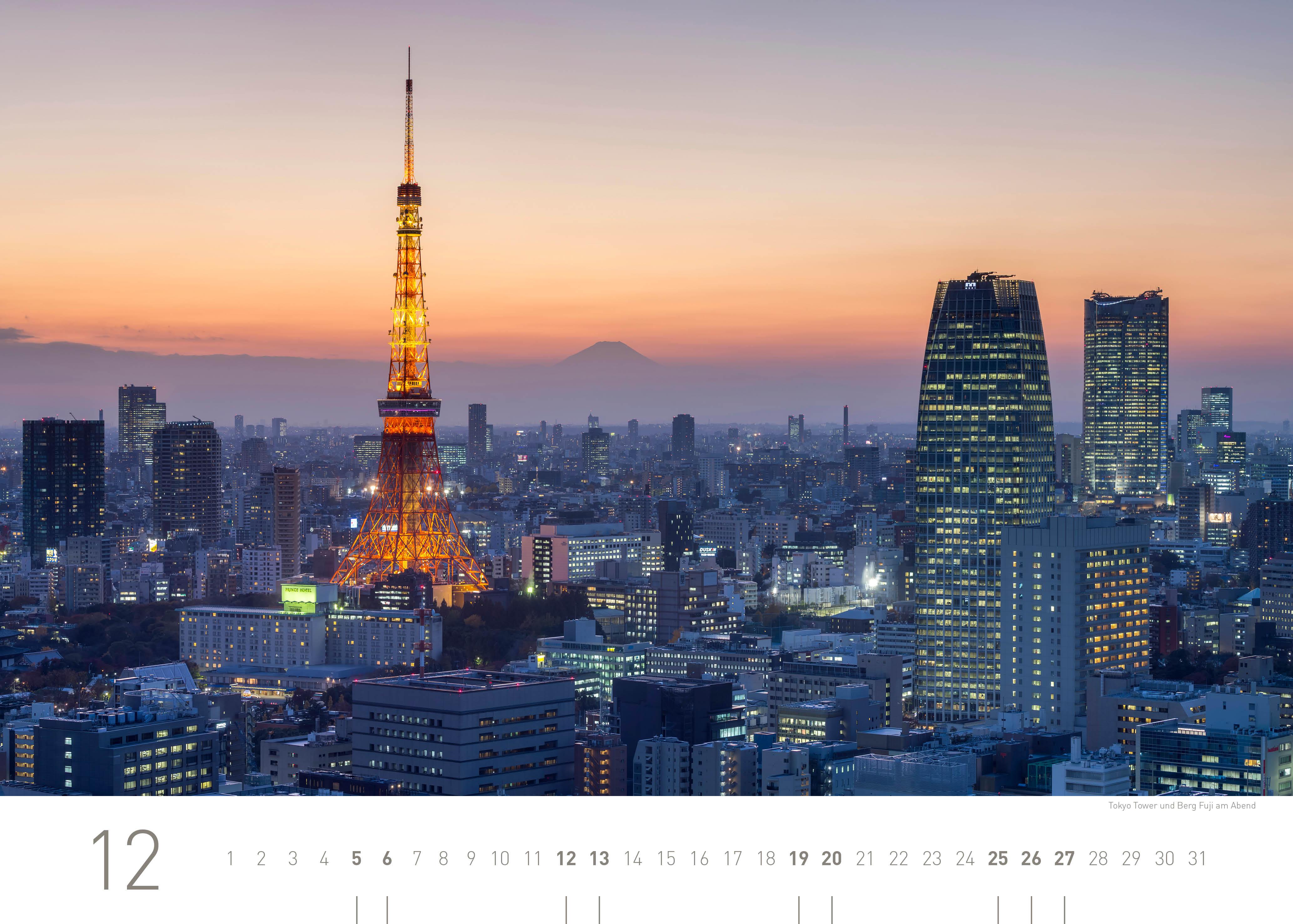 Beispielinhalt (Bild) Japan Exklusivkalender 2026