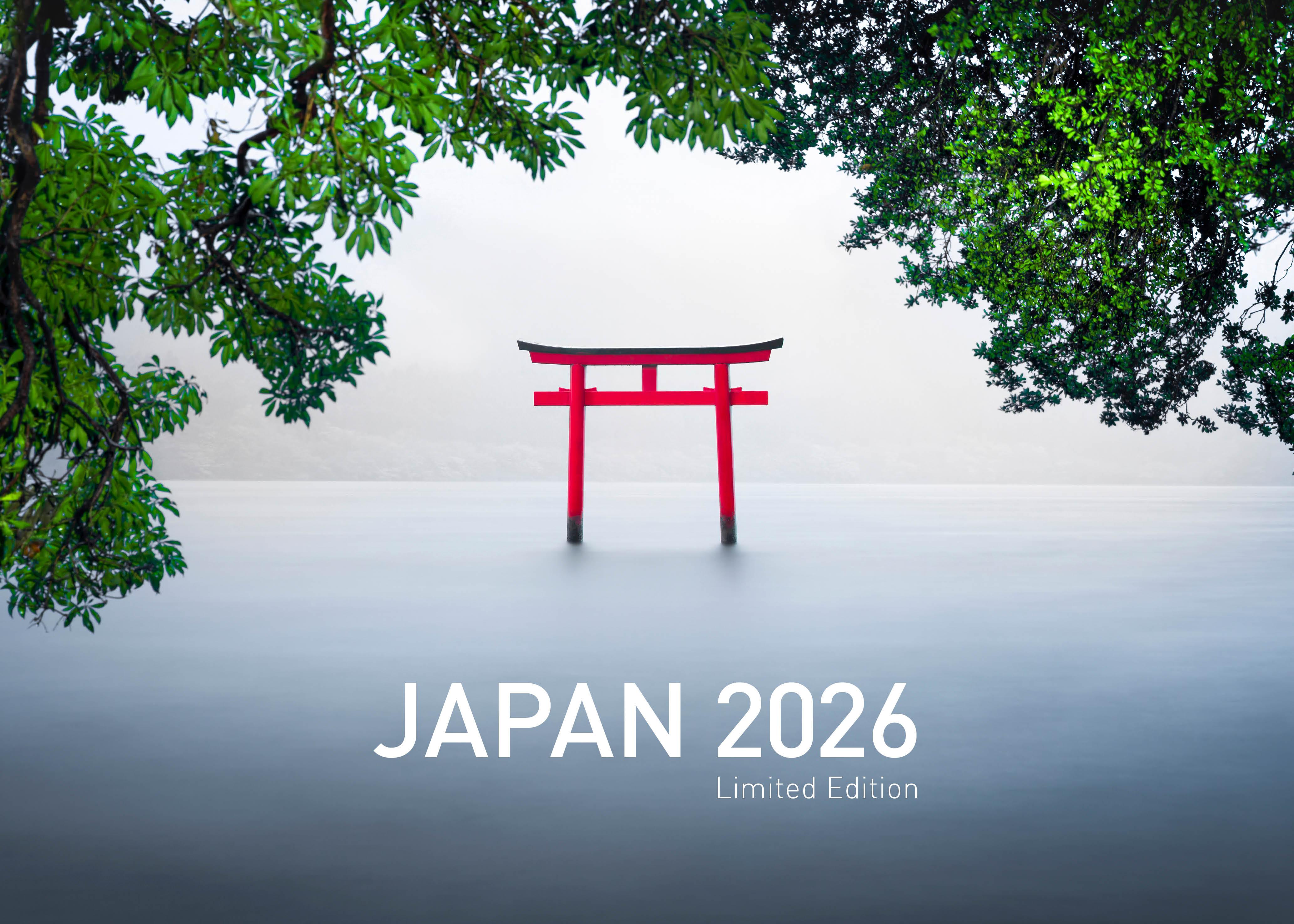 Vorderes Coverbild Japan Exklusivkalender 2026