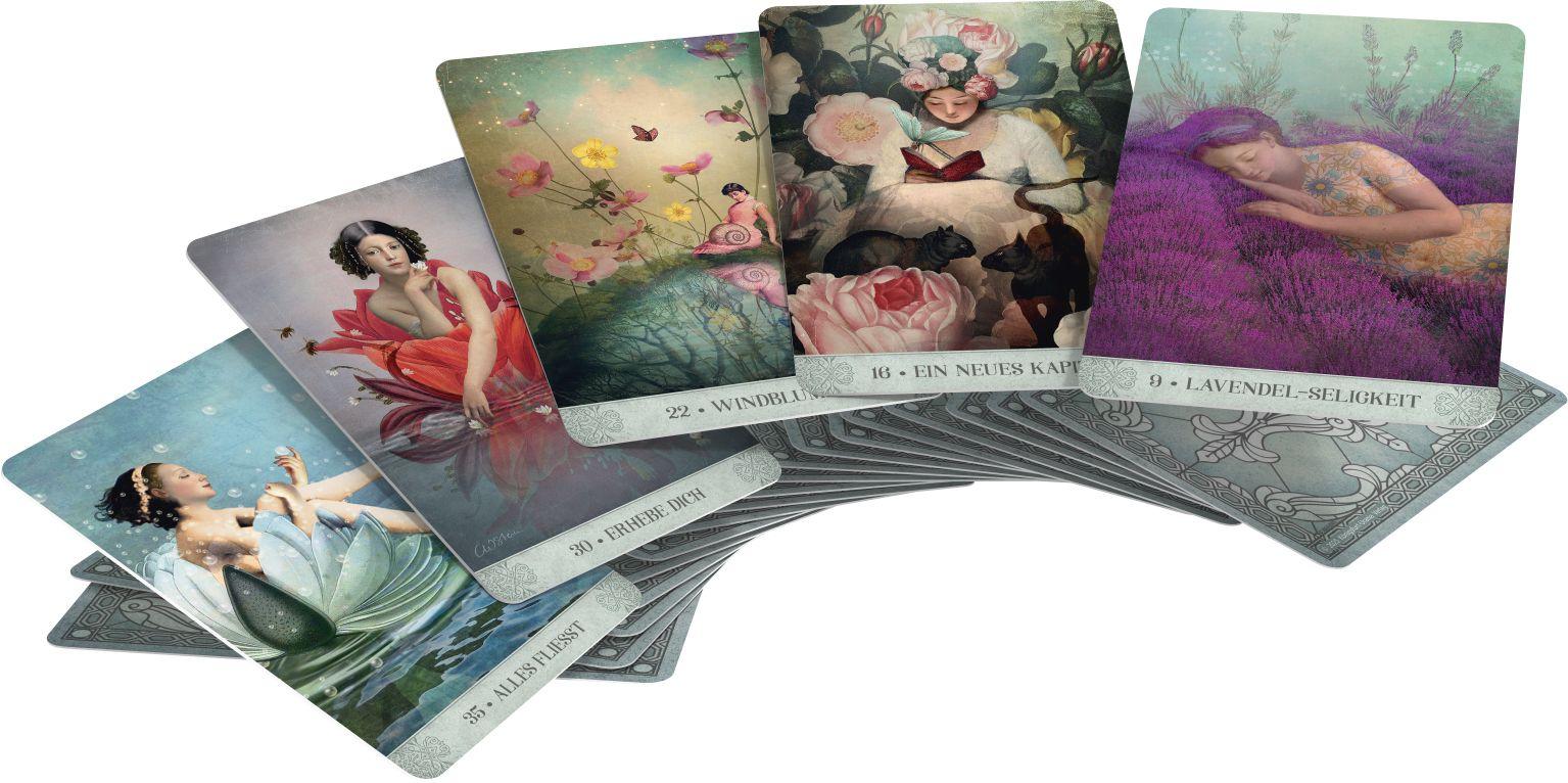 Beispielinhalt (Bild) Botanical Dreams Orakel - 56 Orakel-Karten und 68-seitiges Booklet