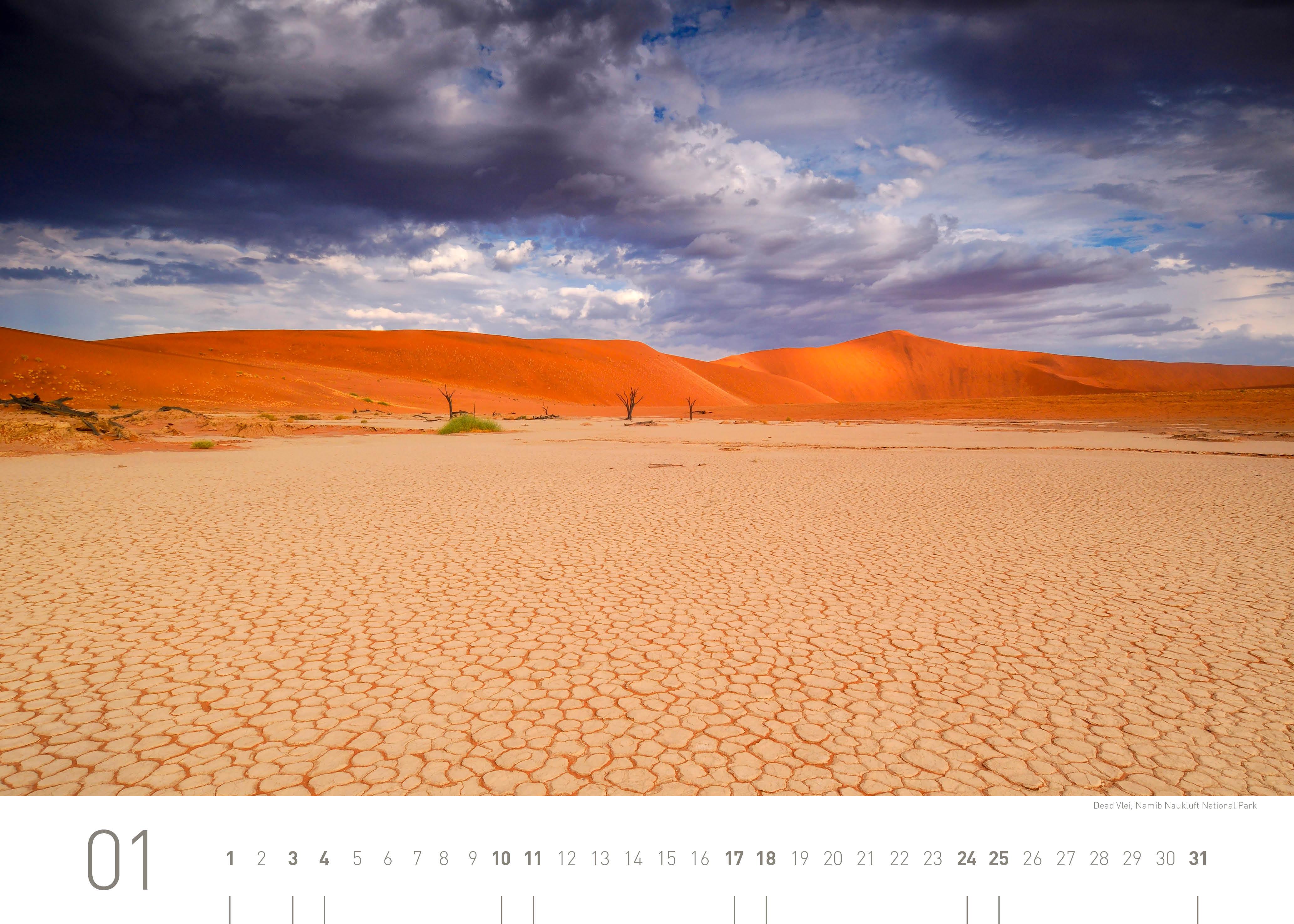 Beispielinhalt (Bild) Namibia Exklusivkalender 2026