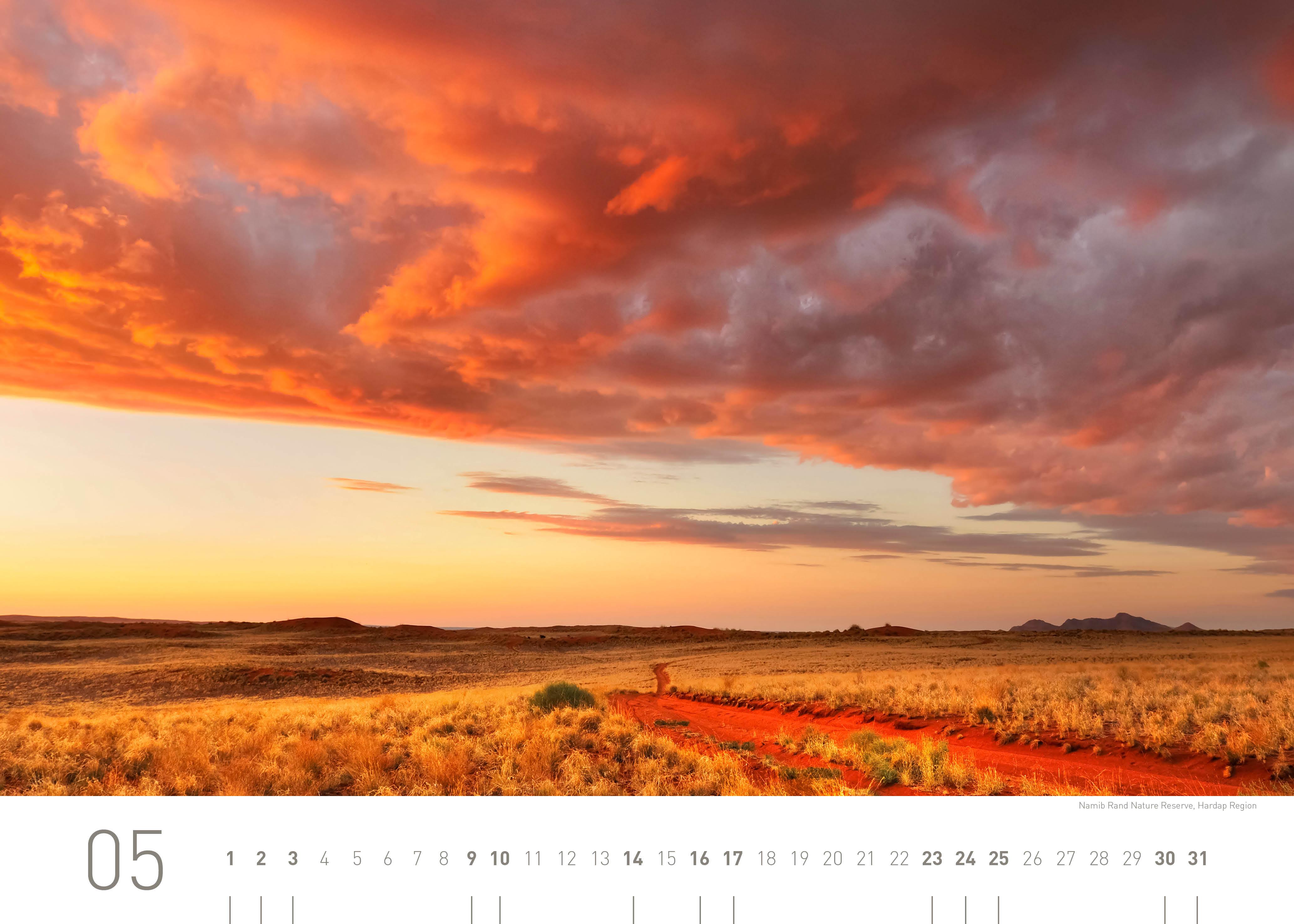 Beispielinhalt (Bild) Namibia Exklusivkalender 2026