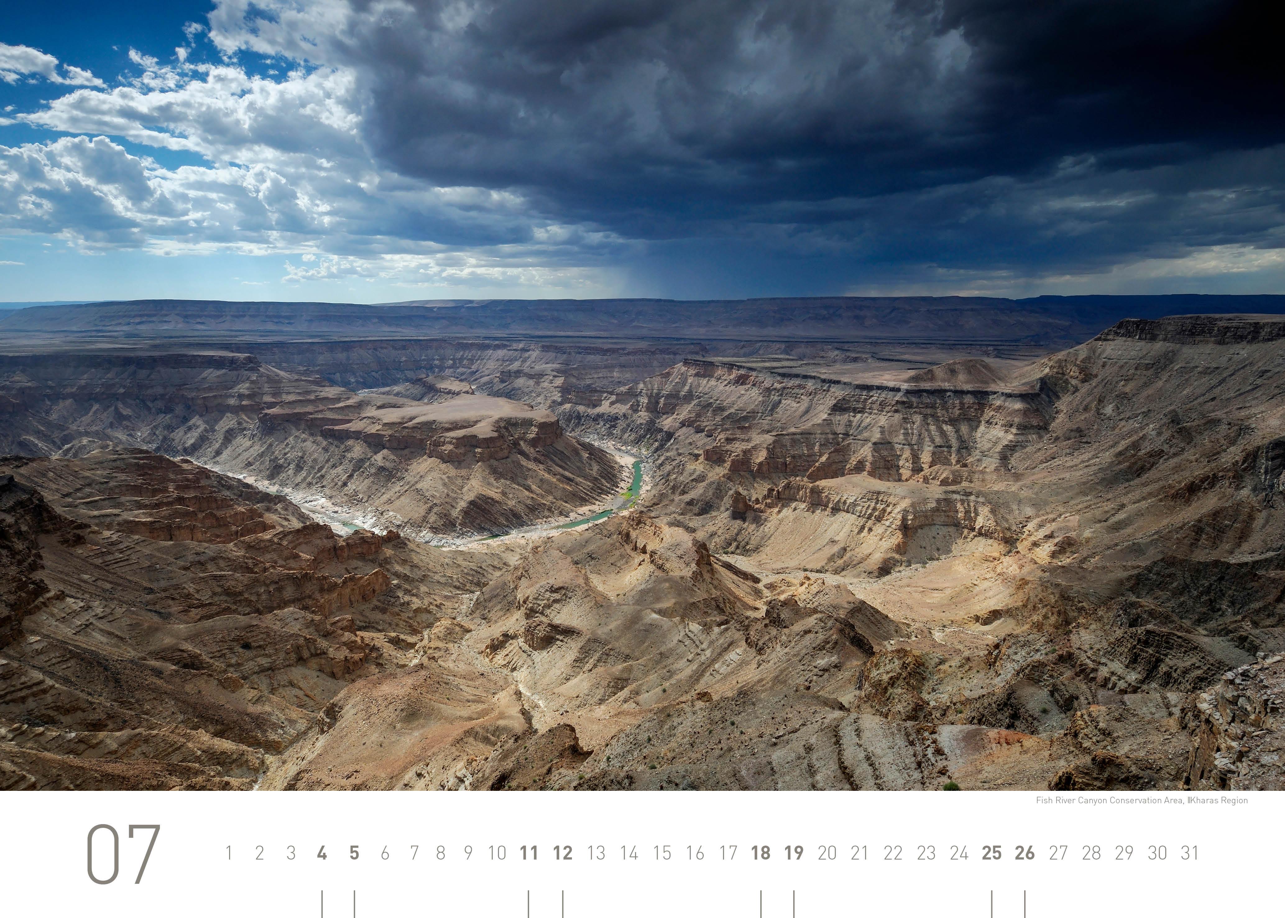 Beispielinhalt (Bild) Namibia Exklusivkalender 2026