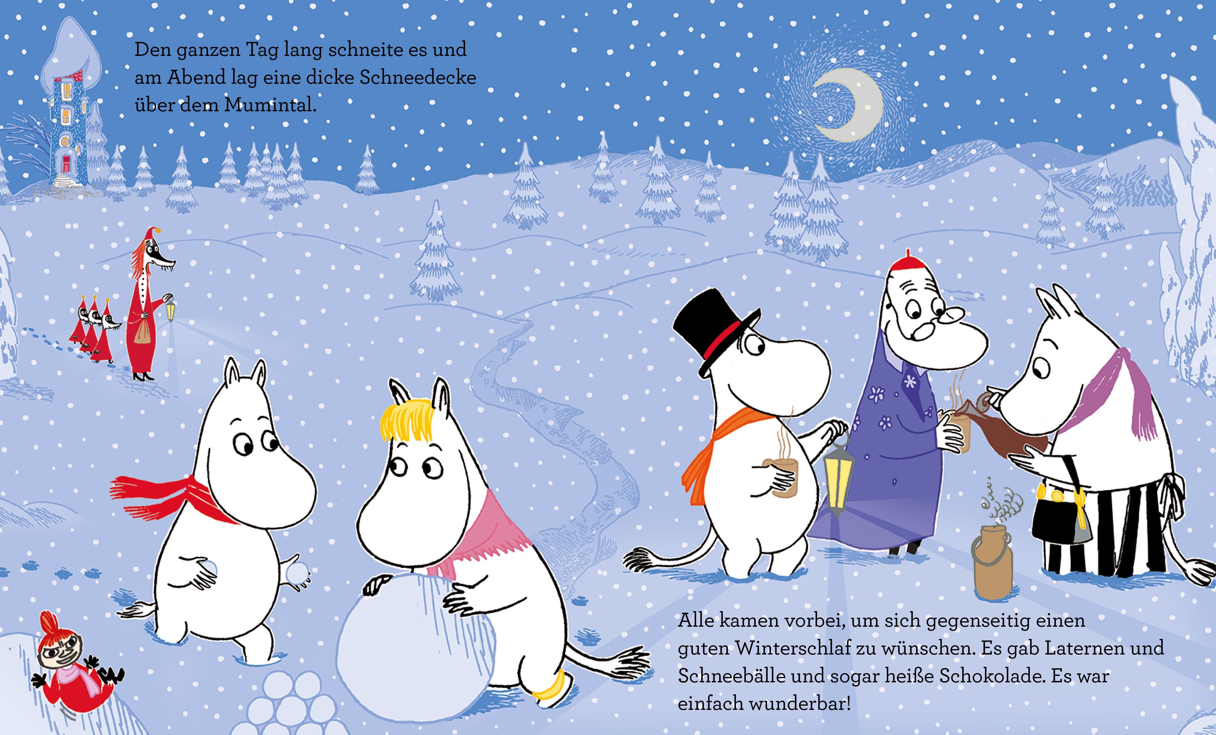 Beispielinhalt (Bild) Mumin und der erste Schnee