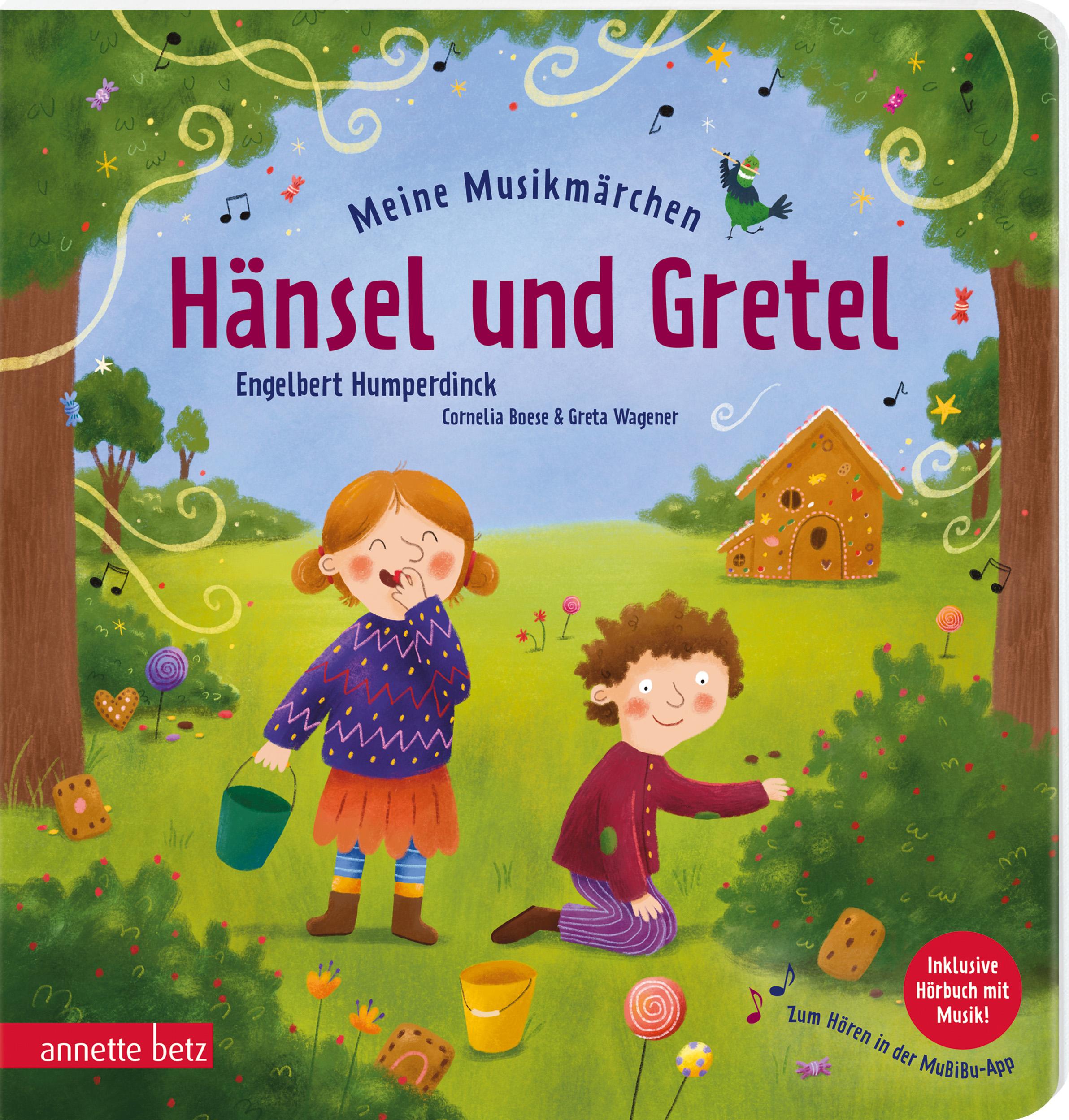 Vorderes Coverbild Meine Musikmärchen: Hänsel und Gretel - Knusperhäuschen, Hexe und mutige Geschwister: ein Pappbilderbuch zur musikalischen Frühförderung. Für kleine Reim- und Märchenfans ab 3 Jahren