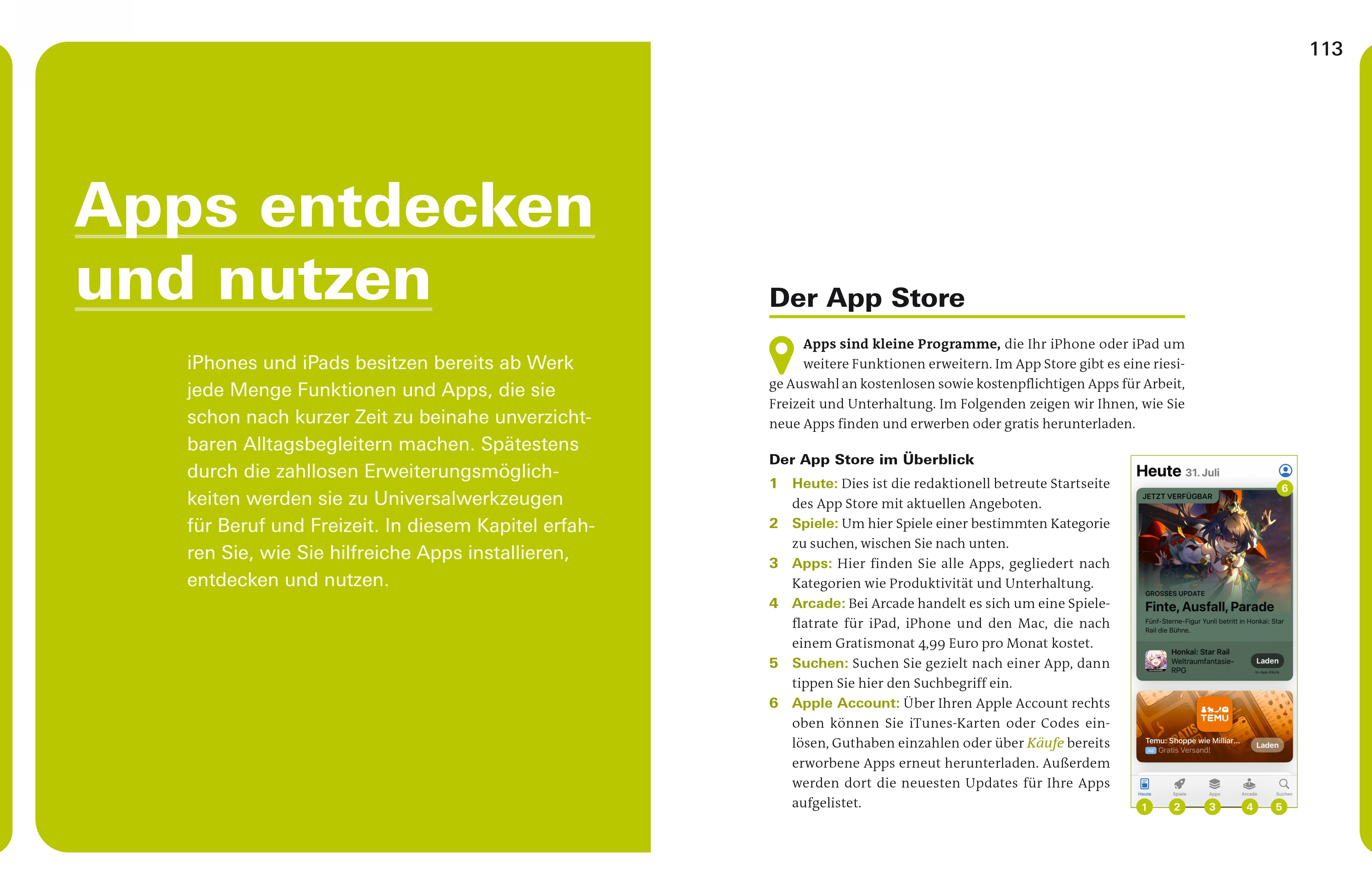 Beispielinhalt (Bild) iPhone und iPad